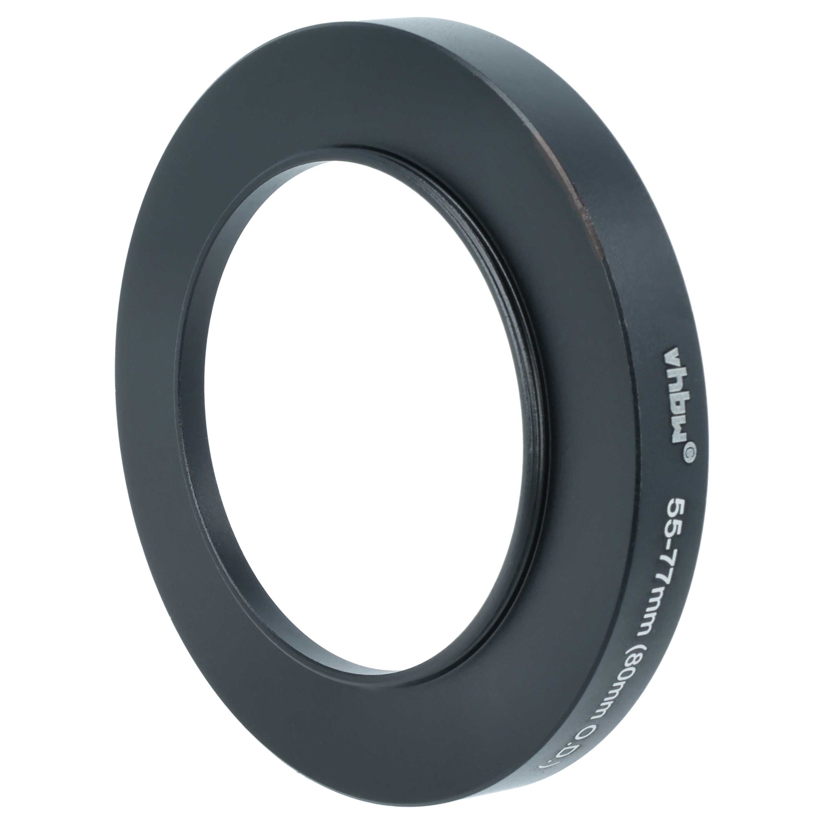 Step-Up Ring Adapter of 55 mm to 77 mm for matte box 80 mm O.D. - Filter Adapter
