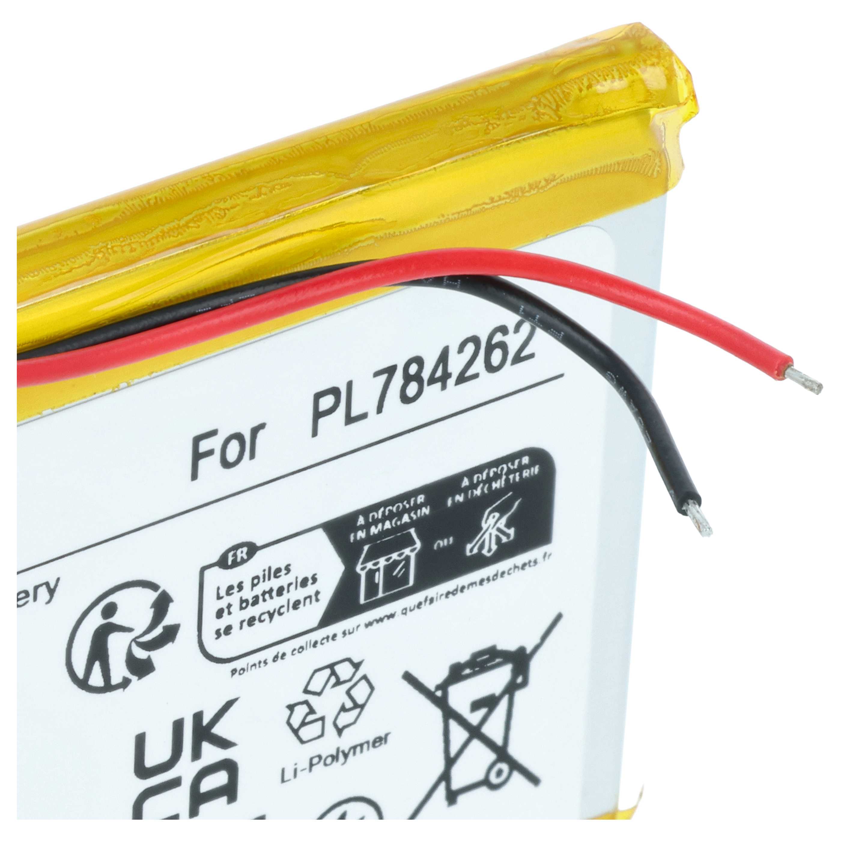 Akumulator do nawigacji GPS zamiennik Teasi PL784262 - 2500 mAh 3,7 V LiPo