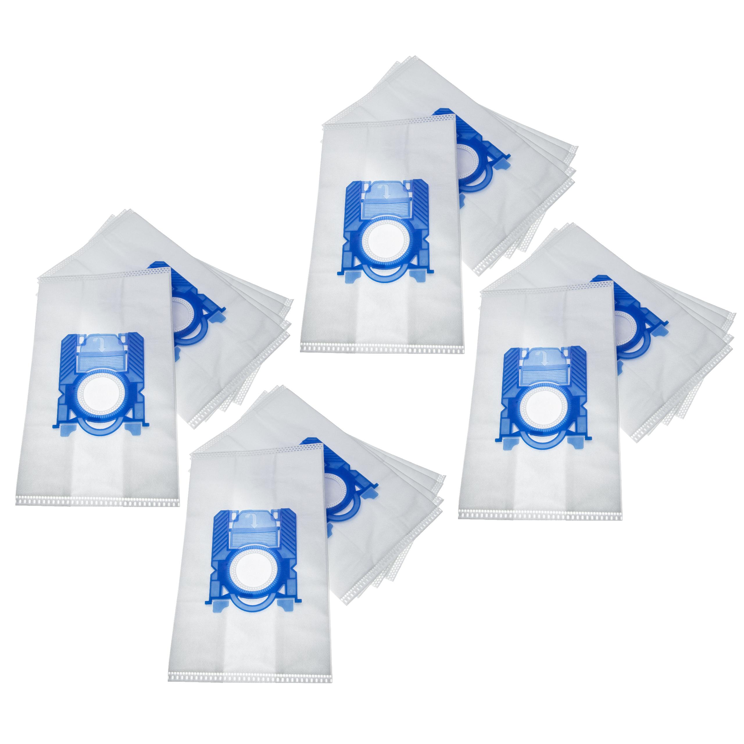 20x Sac remplace AEG 9001684753, GR203S, 900166039/9 pour aspirateur Philips - microfibre non tissée