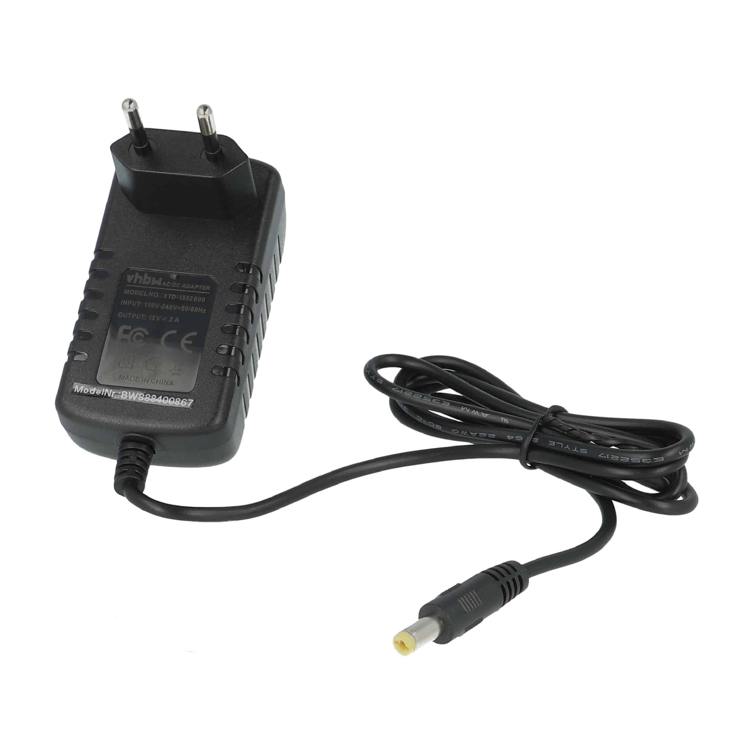 Mains Power Adapter suitable for GFP181DA-1512-1 PhilipsLoudspeaker etc., 15 V, 2.0 A