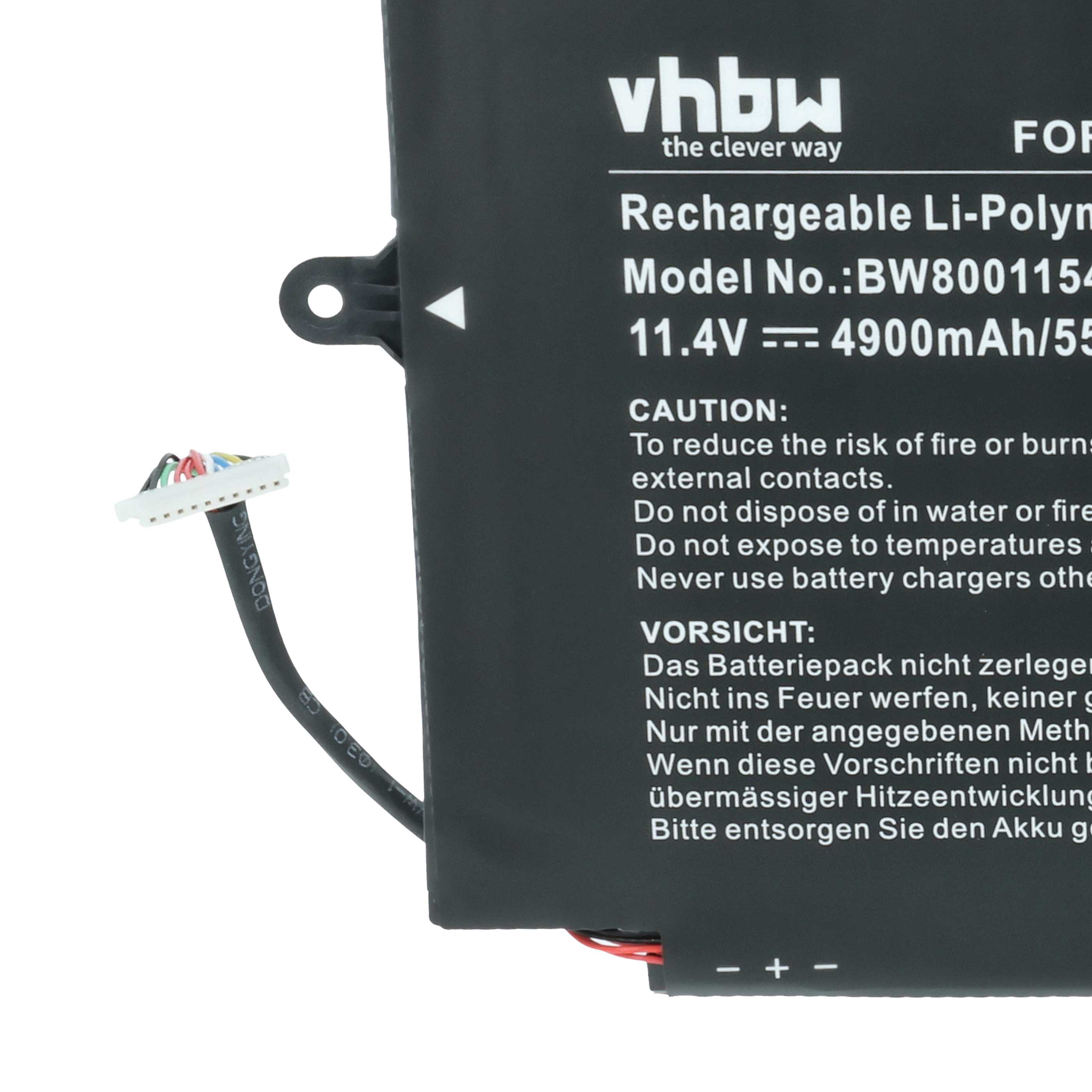Akumulator do laptopa zamiennik HP 788237-2C2, 788237-2C1, 6789116-005 - 4900 mAh 11,4 V LiPo, czarny