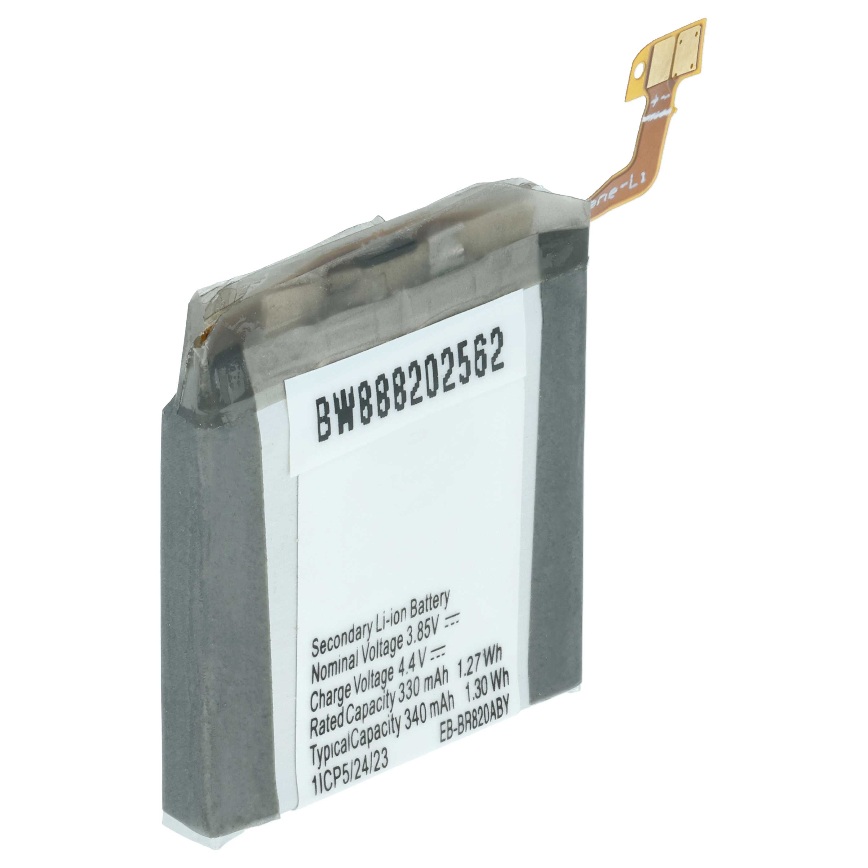 Smartwatch Battery replaces Samsung EB-BR820ABY, GH43-04966A - 320 mAh 3.85 V Li-polymer