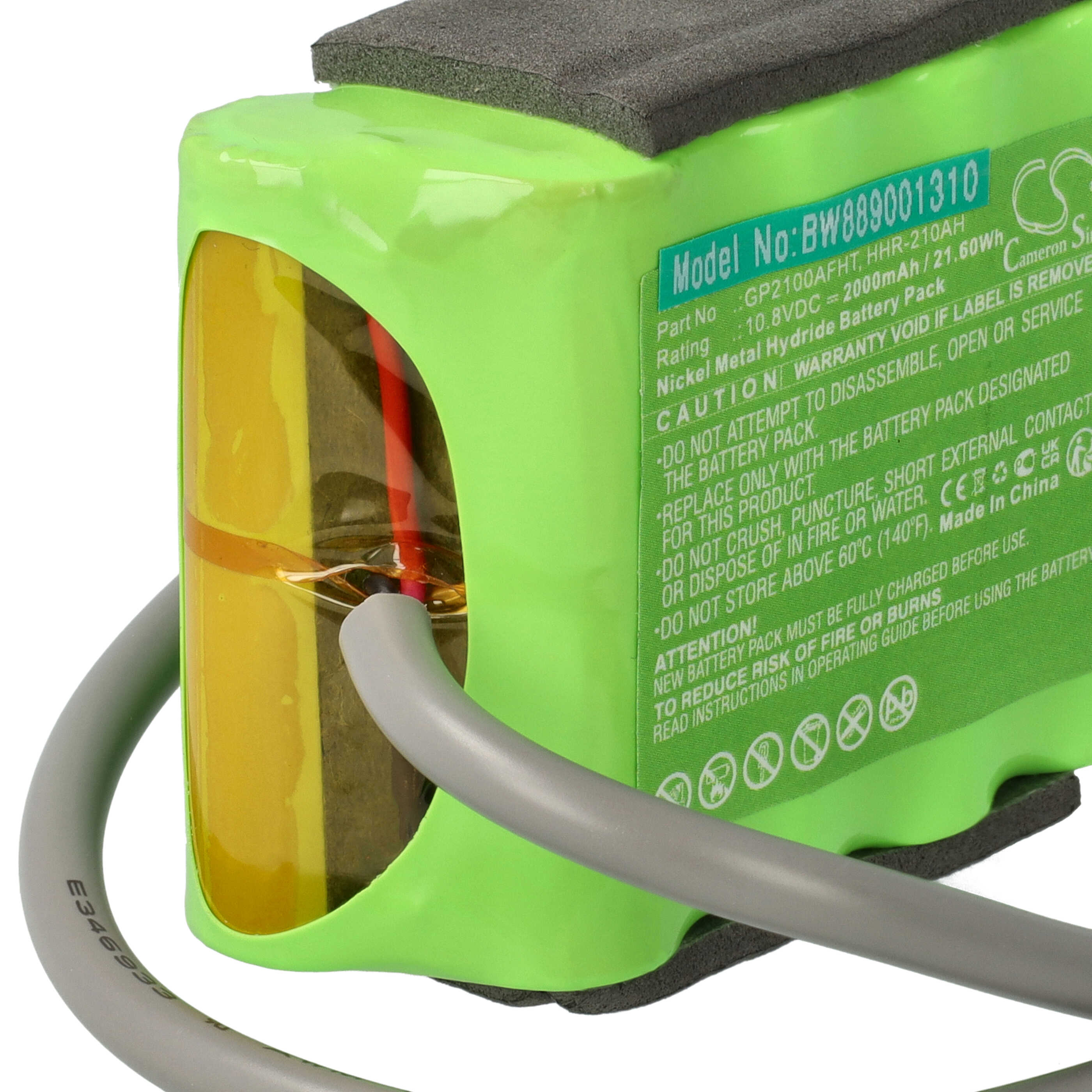 Roller Blind Battery replaces Velux GP210AFHT, GP2100AFHT, HHR-210AH, 865103, 832817 - 2000 mAh 10.8 V NiMH