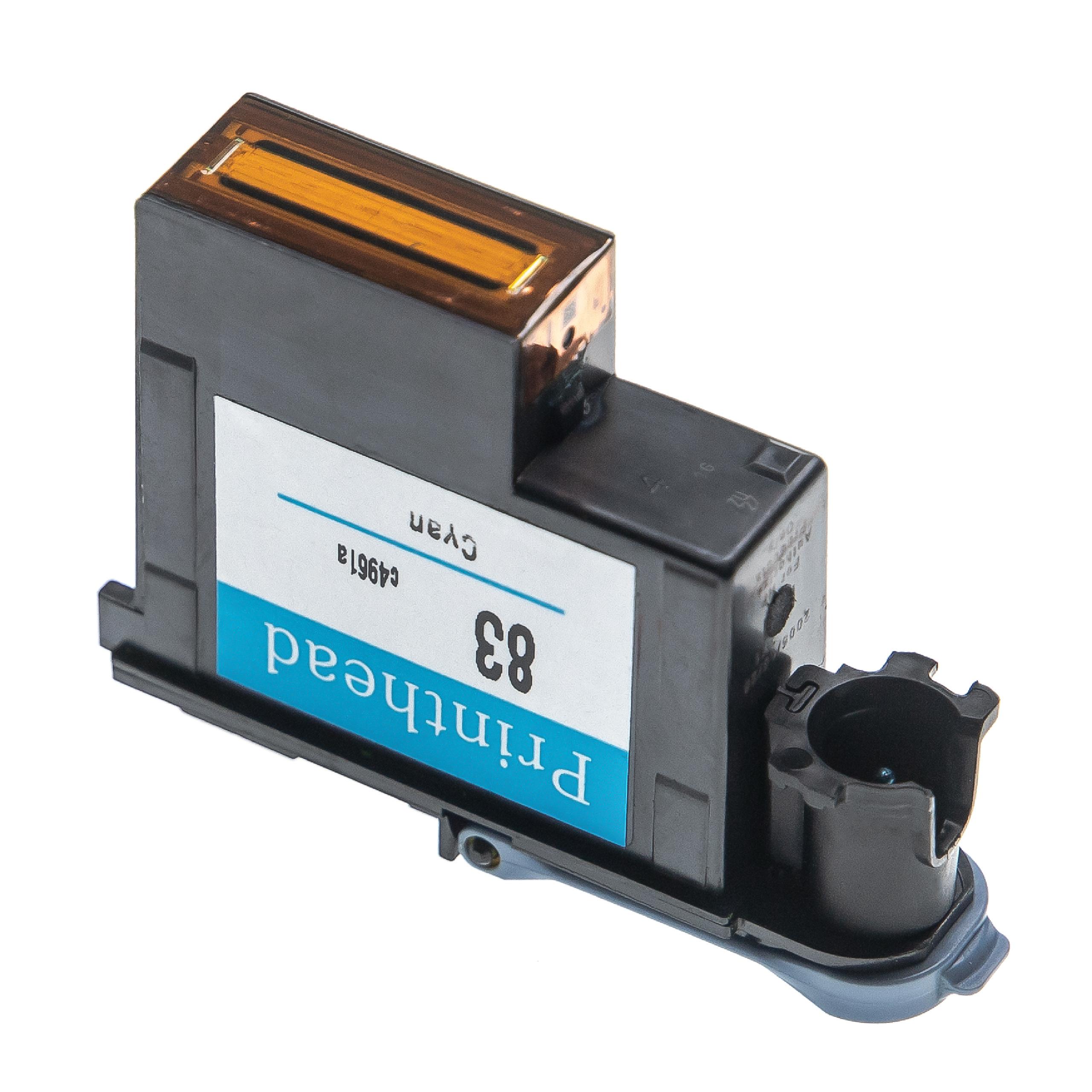 Printhead for HP DesignJet HP C4961A Printer - 13 ml, cyan, 6 cm wide, Refurbished, With Cleaner