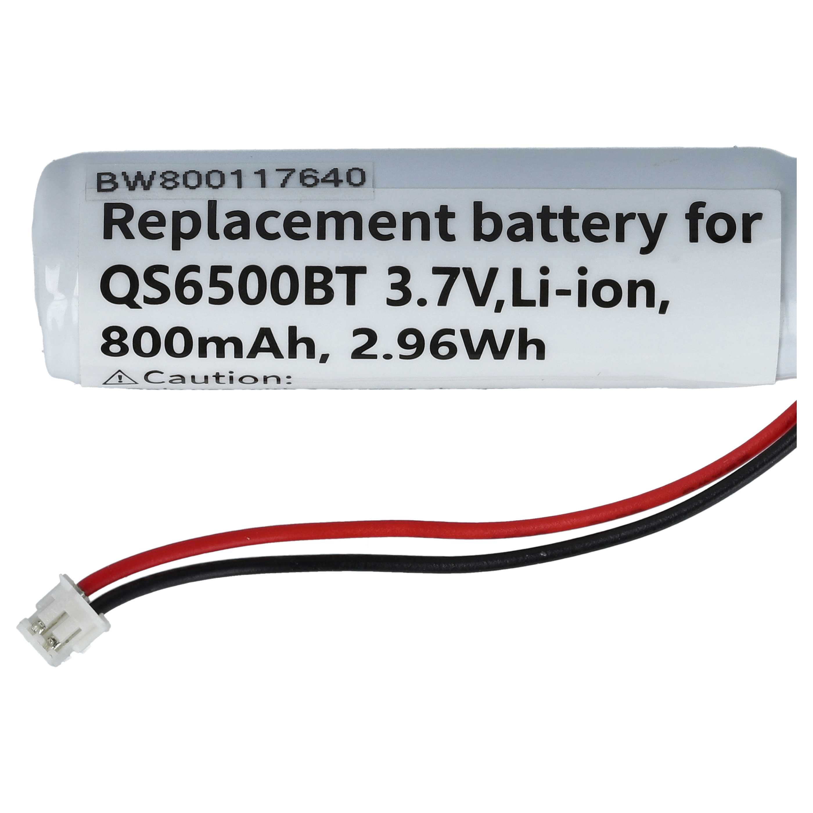 Batterie remplace Datalogic 10-4765, EP0906, 5-3112 pour scanner de code-barre - 800mAh 3,7V Li-ion