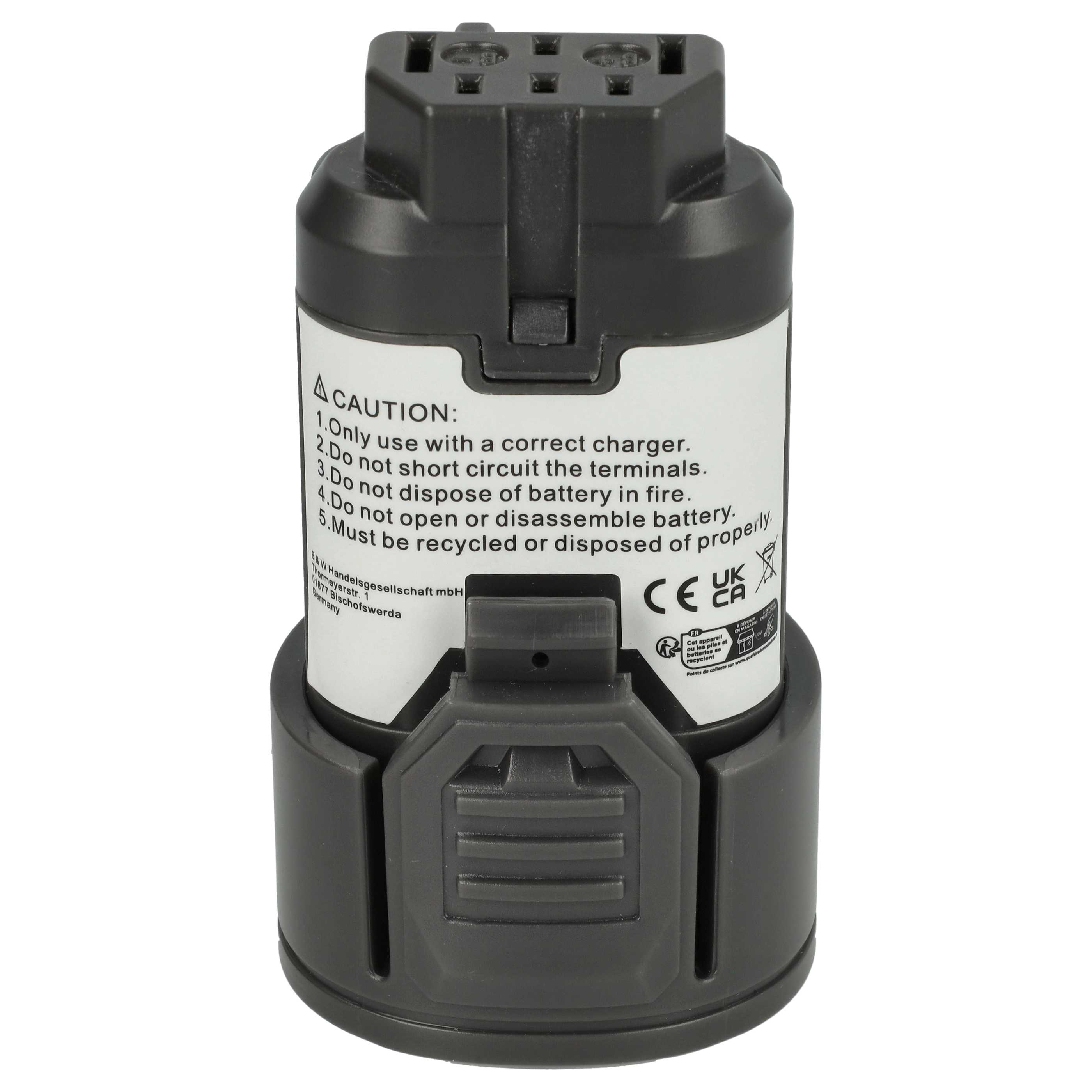 Battery replaces AEG 4932352824, 584932, 4932, 3520, 3526 for Electric Power Tool - 2000 mAh, 12 V, Li-Ion