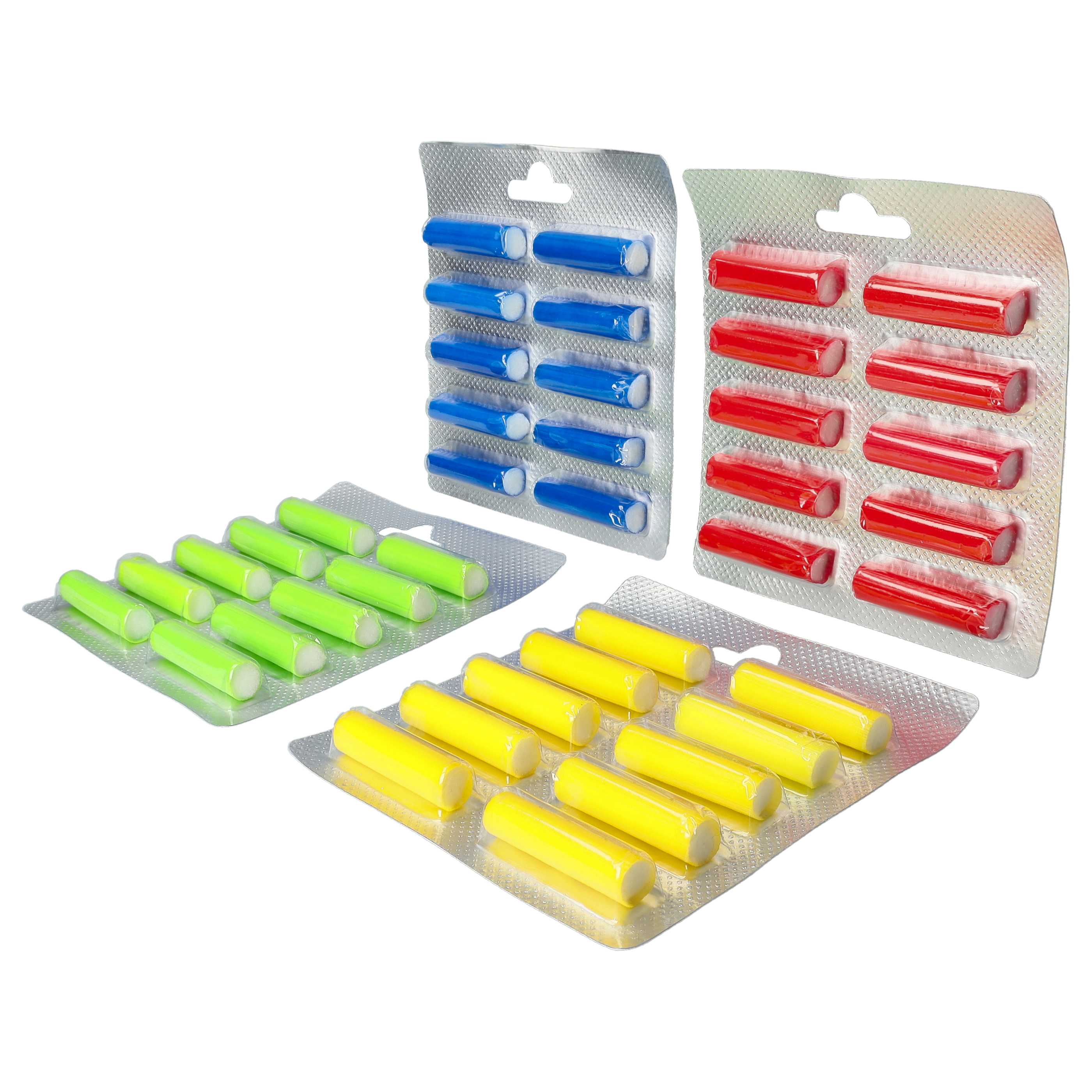 40x Air Freshener Sticks suitable for various Vacuum Cleaners with Bag - forest, roses, ocean, lemon