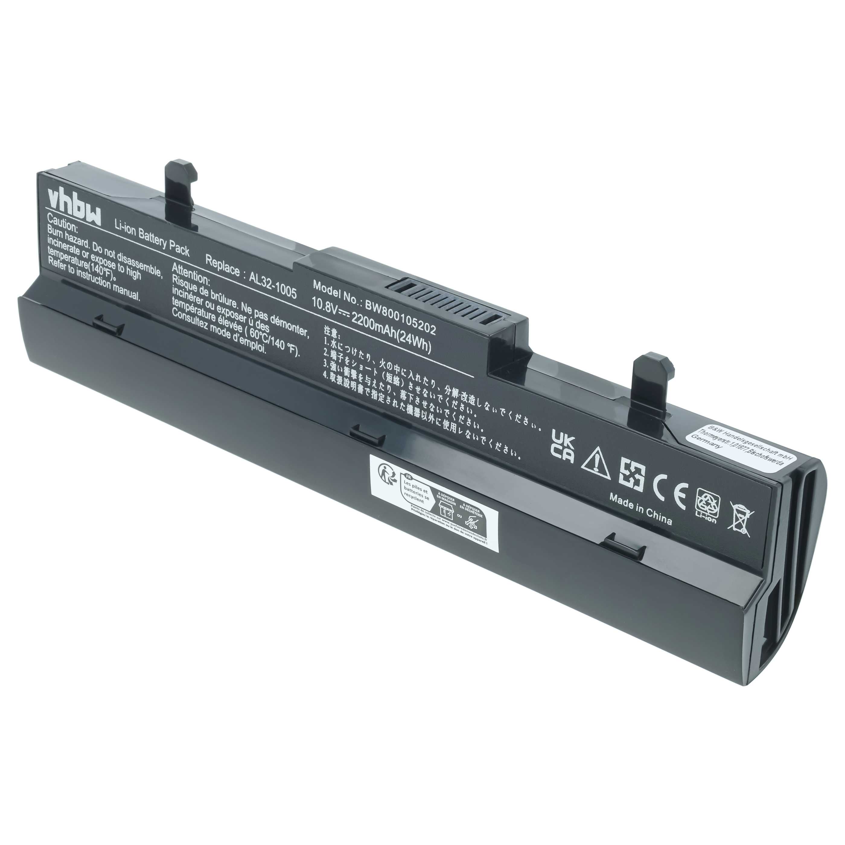 Akumulator do laptopa zamiennik Asus 70-OA1B1B2100, 0B20-00KA0AS - 2200 mAh 11,1 V Li-Ion, czarny