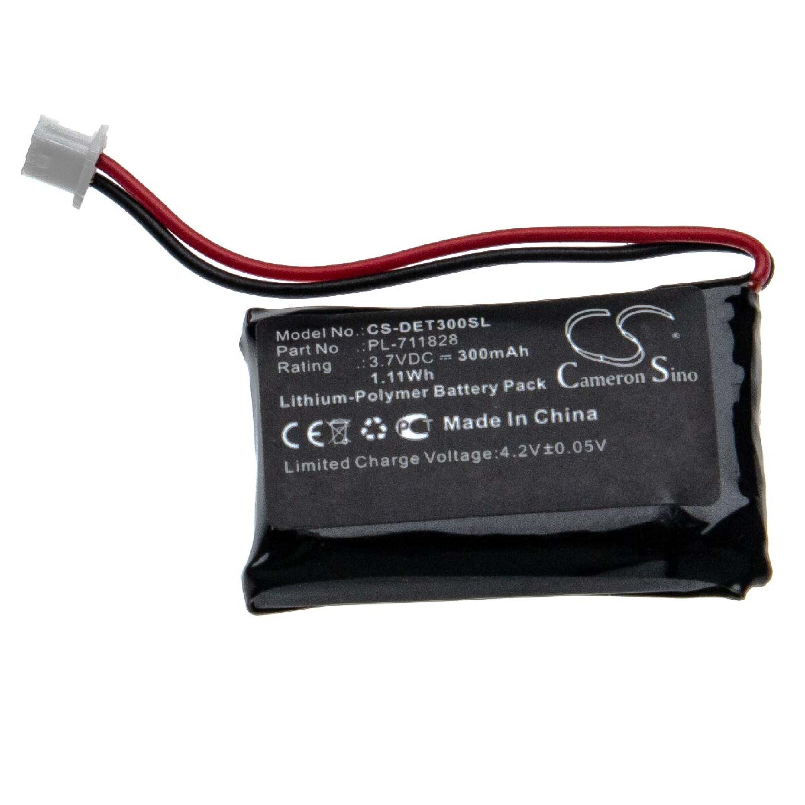 Batterie remplace Educator BL-100, BP-504, BP37TR pour collier de dressage de chien - 300mAh 3,7V Li-polymère