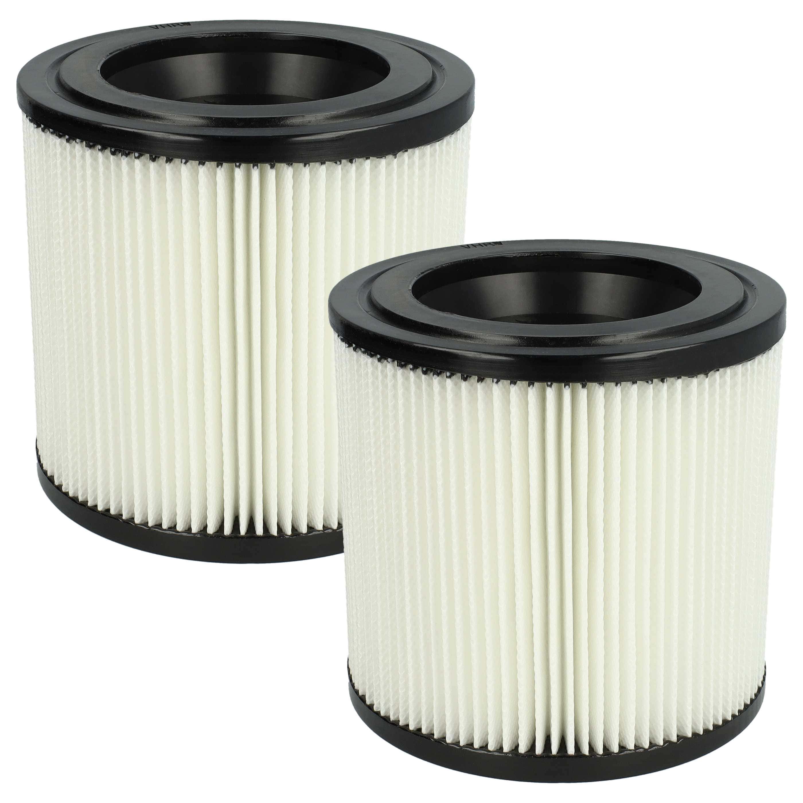 2x Filtro reemplaza Kärcher 2.889-219.0 para aspiradora Kärcher, negro / blanco