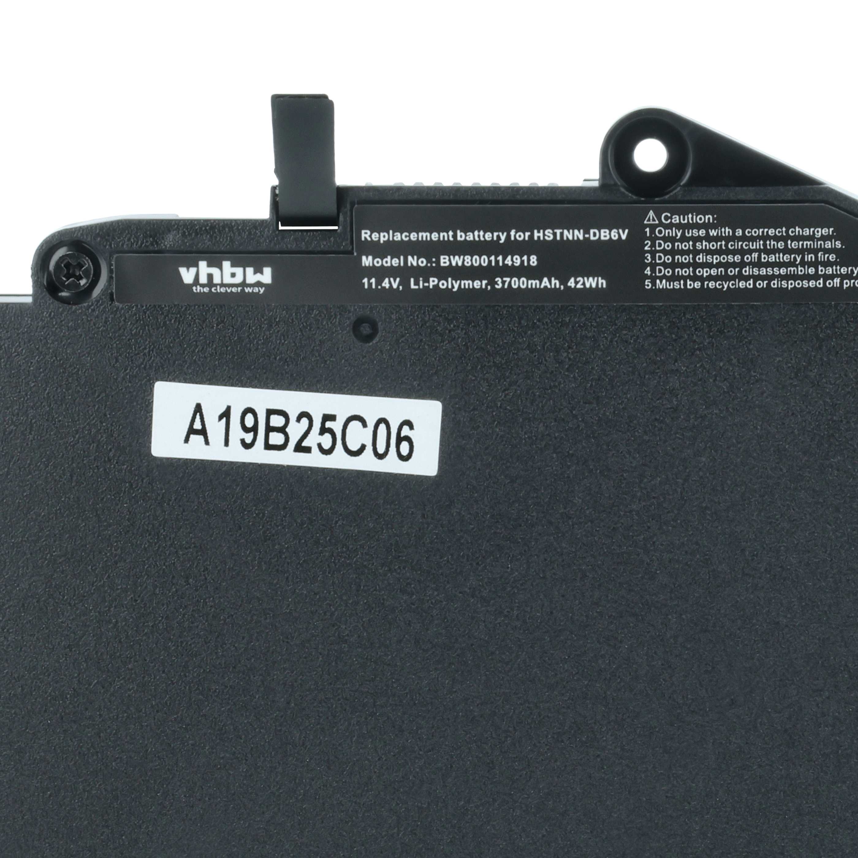Akumulator do laptopa zamiennik HP 800232-541, 800232-271, 800232-241 - 3700 mAh 11,4 V LiPo, czarny