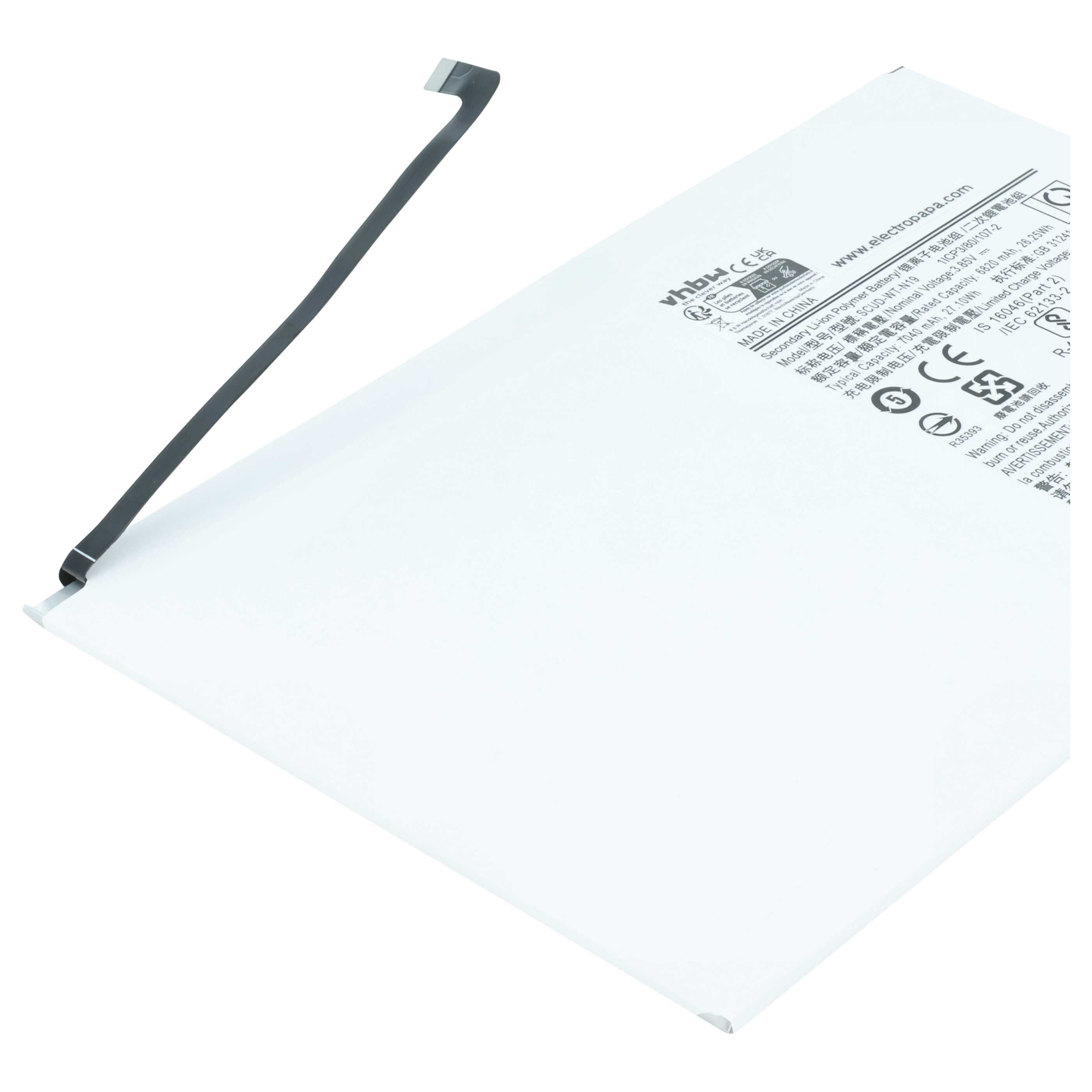 Batteria per tablet sostituisce Samsung SCUD-WT-N19 - 6800mAh 3,85V Li-Poly