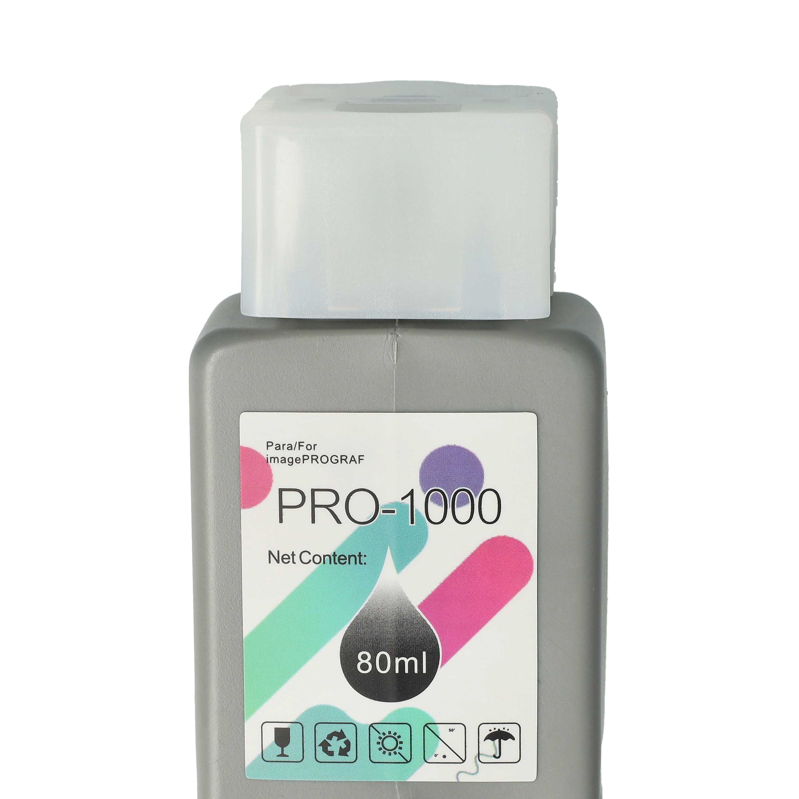 Ink Cartridge as Exchange for Canon PFI-1000PC, PFI-1000 PC for Canon Printer - Photo Cyan 80 ml + Chip