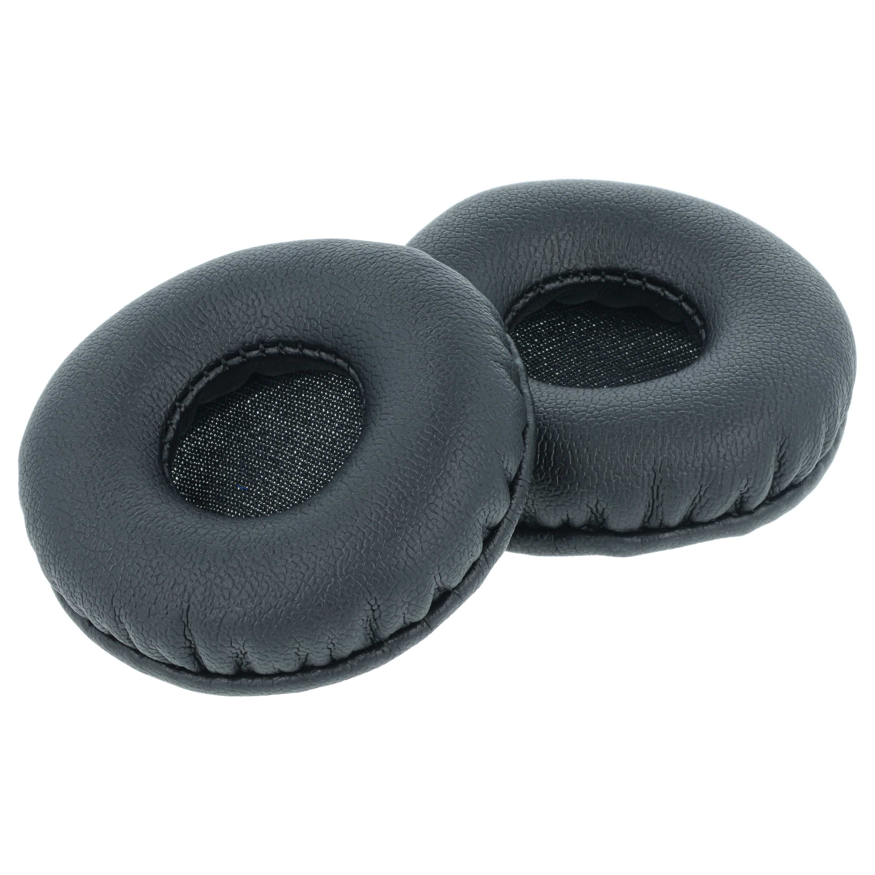 2x Ohrenpolster für 50mm Kopfhörer, Schwarz