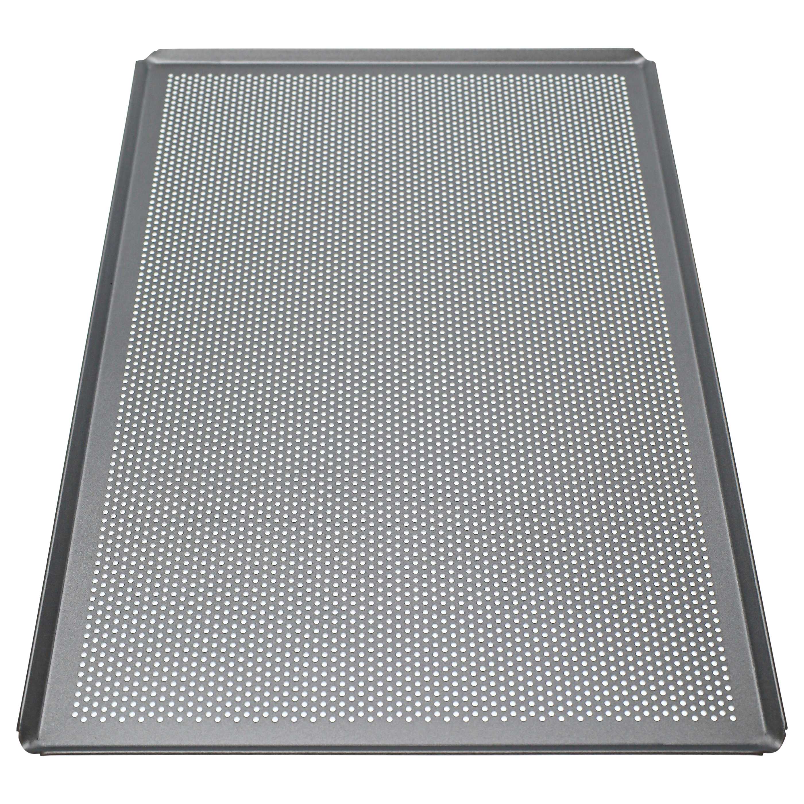 Bandeja de horno para hornos - 60 x 40 x 1 cm plata, perforado