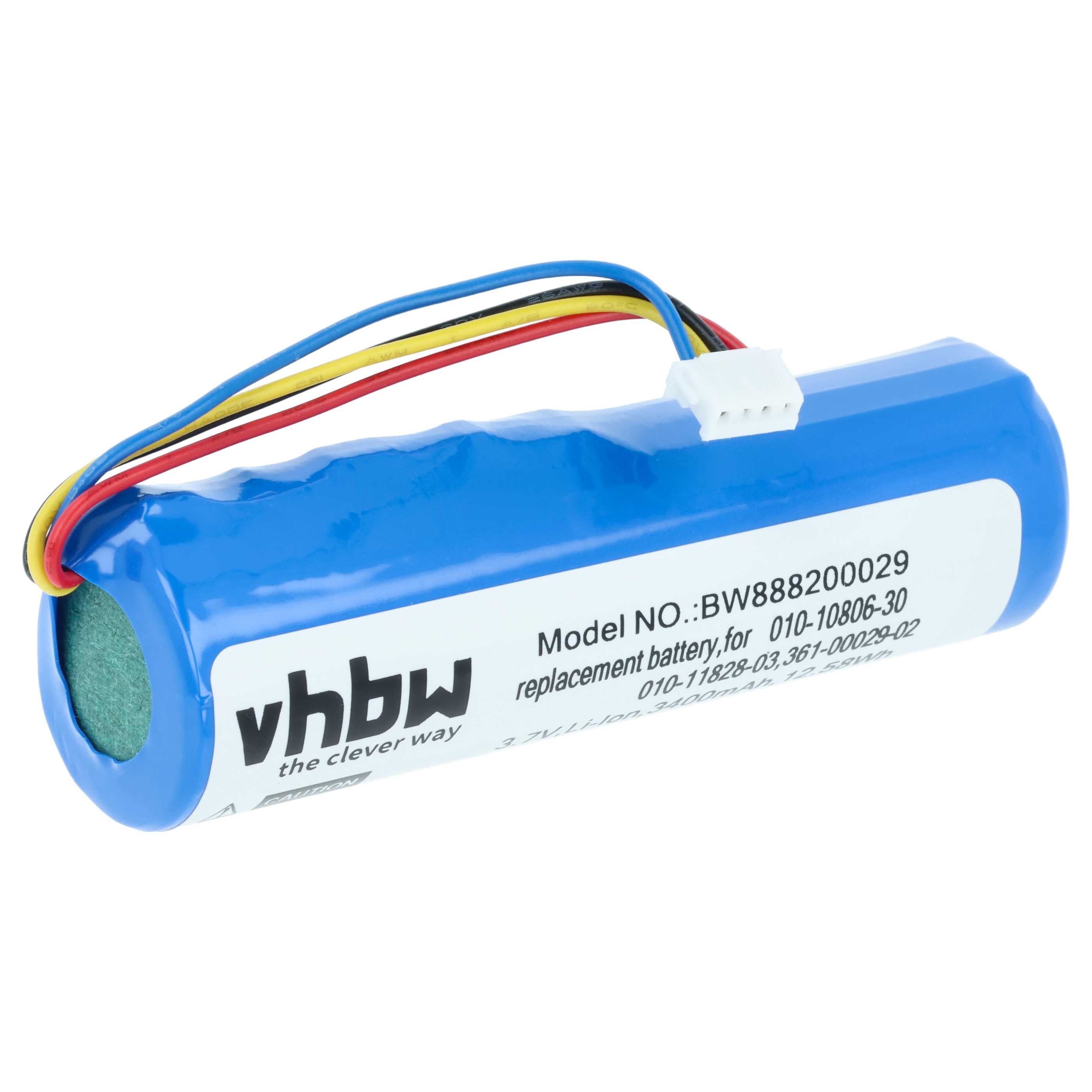 Batteria collare per collare per cani sostituisce Garmin 010-11828-03, 010-10806-30 - 3400mAh 3,7V Li-Ion