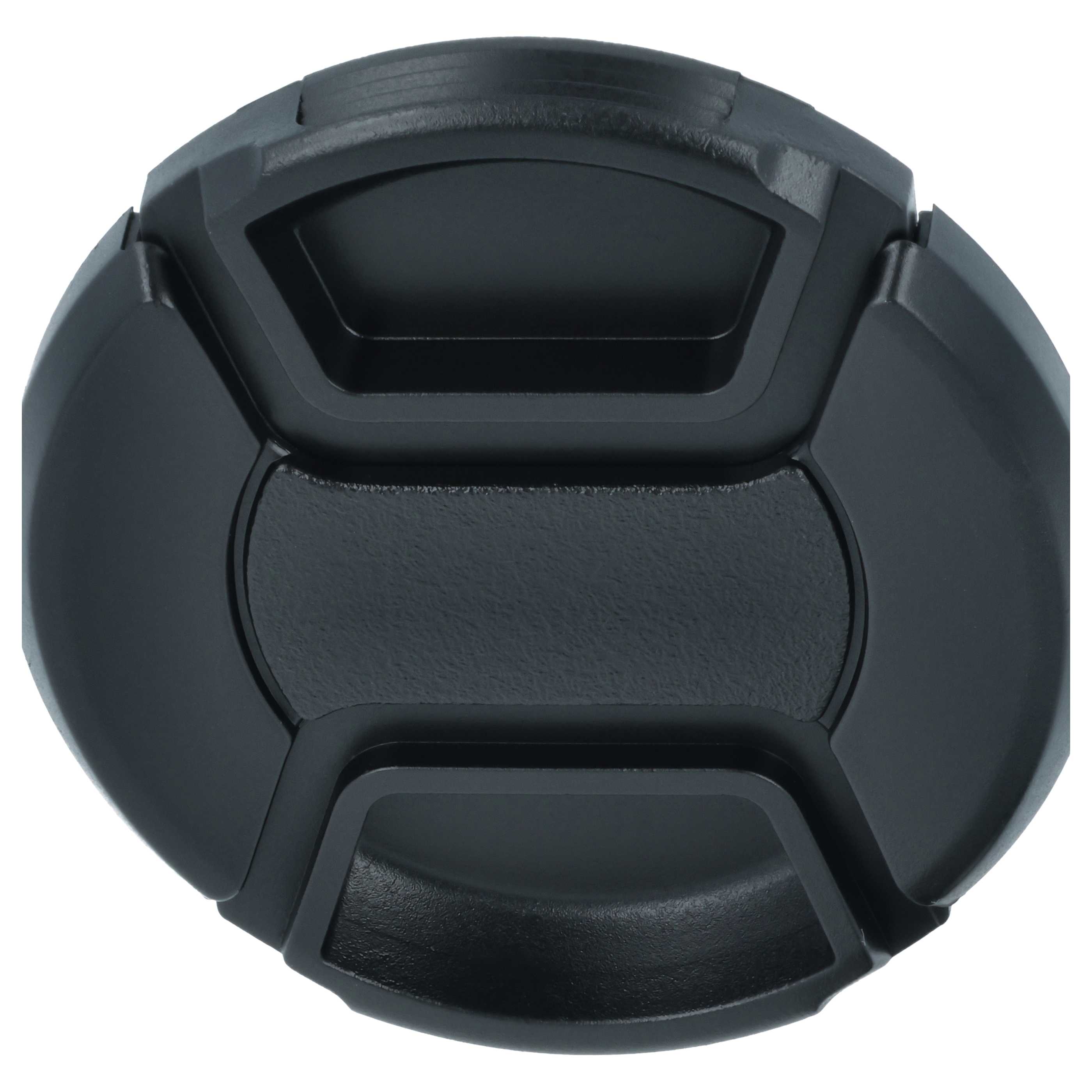 Bouchon d'objectif 55 mm - Prise centrée, plastique, noir
