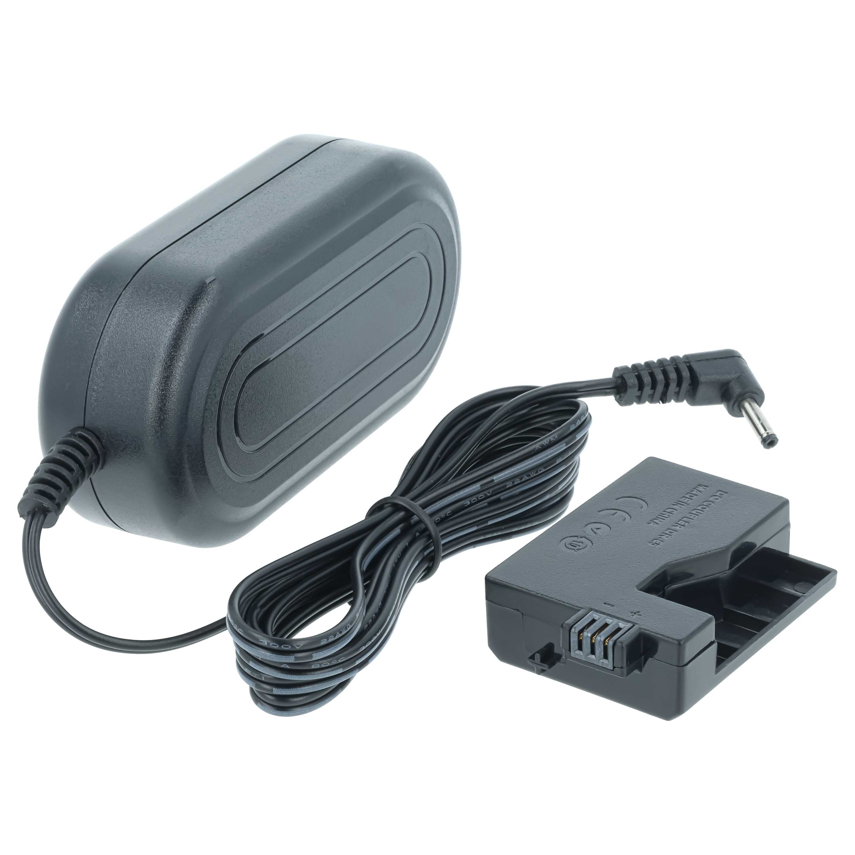 Bloc secteur remplace Canon CA-PS700, DR-E5, ACK-E5 pour caméra Canon + coupleur DC, 2m