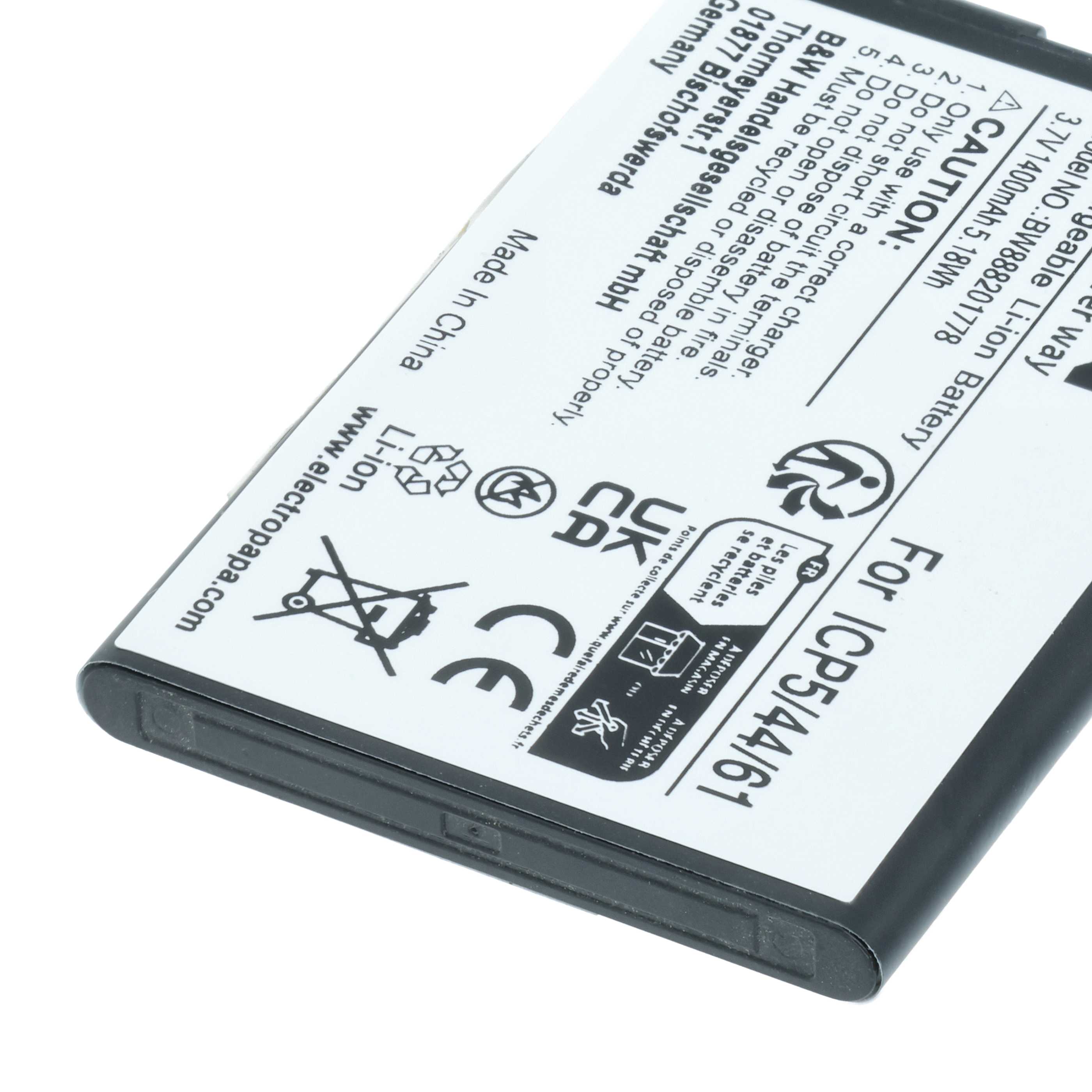 Akumulator do telefonu smartfona zamiennik Bea-Fon ICP5/44/61 - 1400 mAh 3,7 V Li-Ion