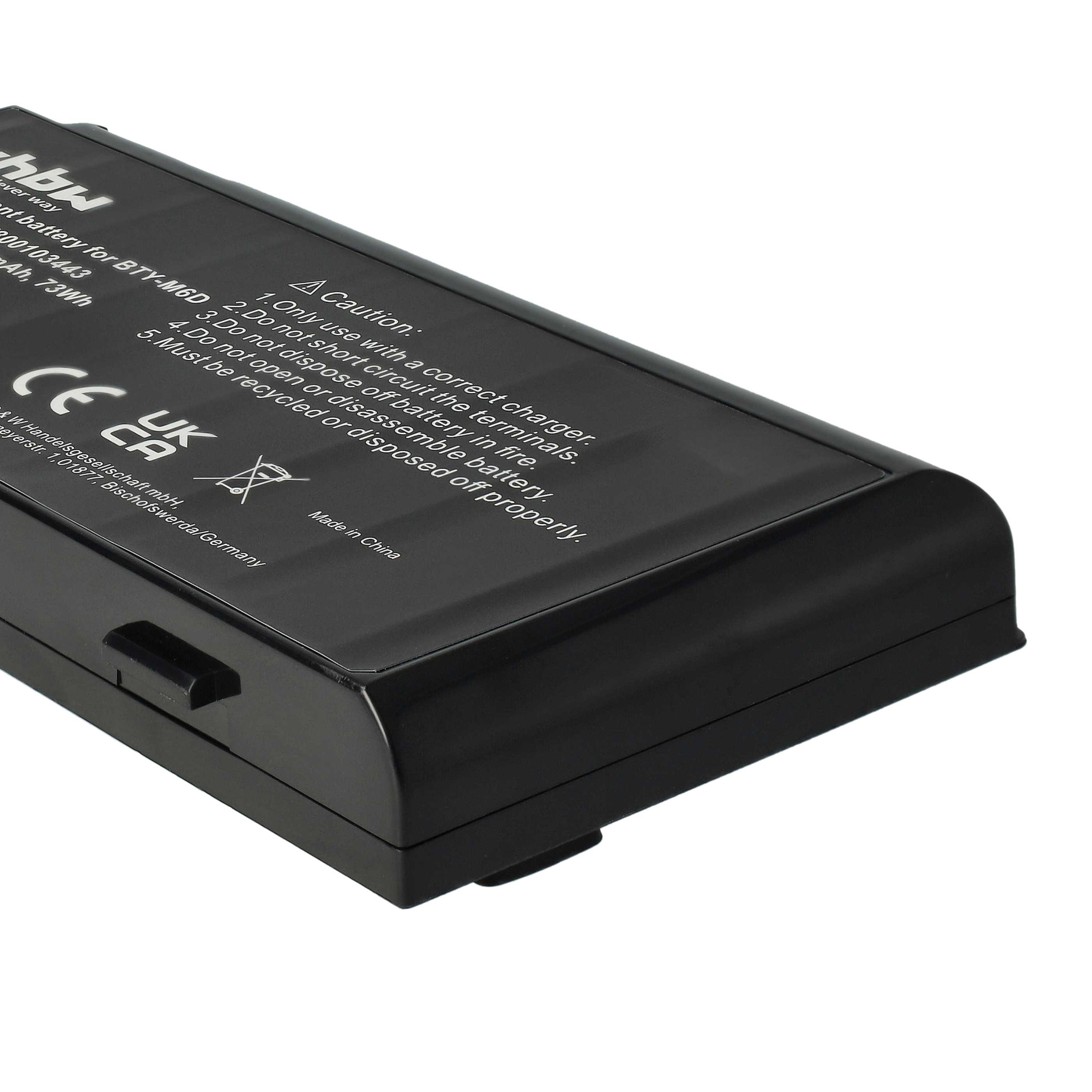 Akumulator do laptopa zamiennik Medion BTY-M6D - 6600 mAh 11,1 V Li-Ion, czarny