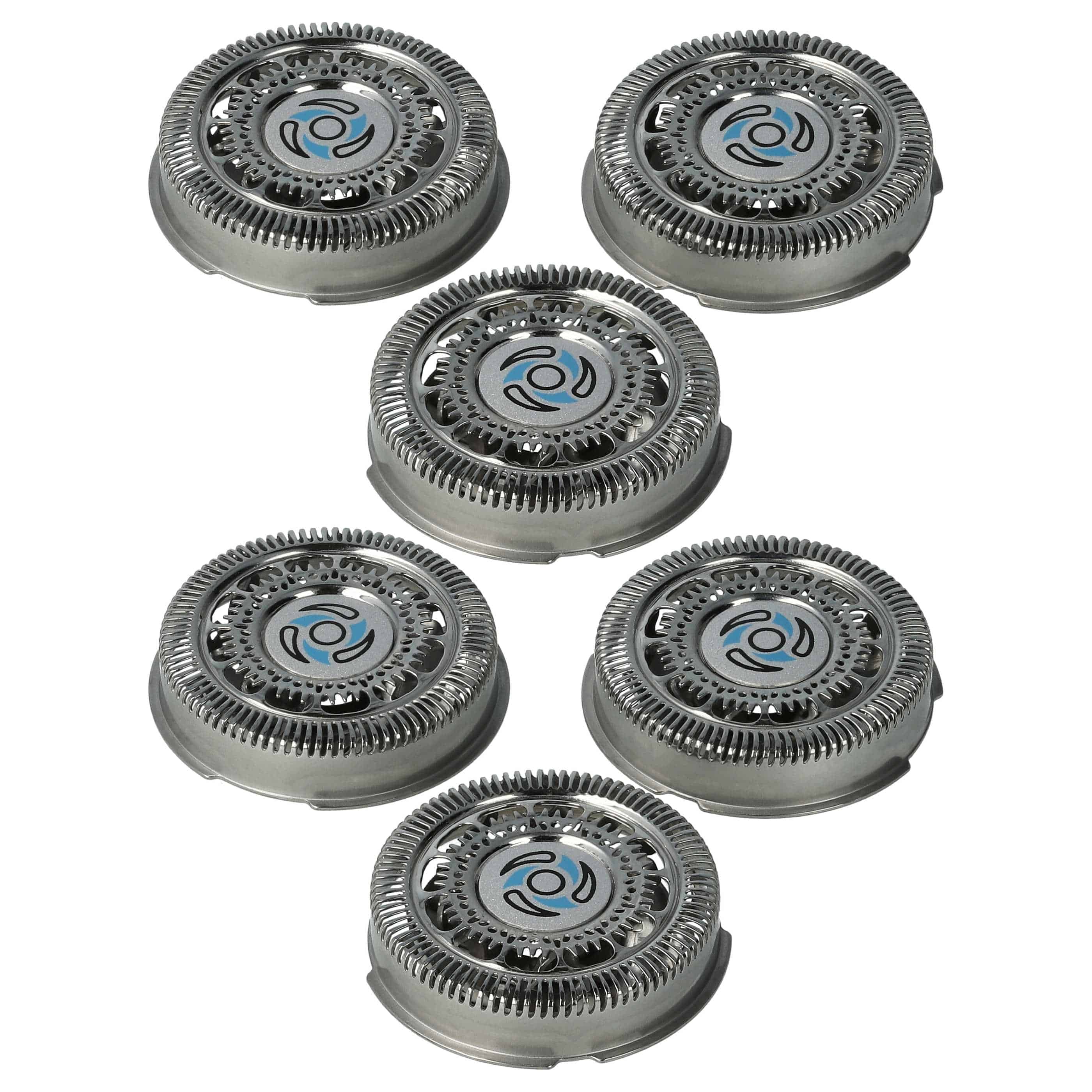 6x Shaving Heads replaces Philips SH70/50, SH70/60, SH70, SH71, SH71/50 for Philips Electric Razor, silver