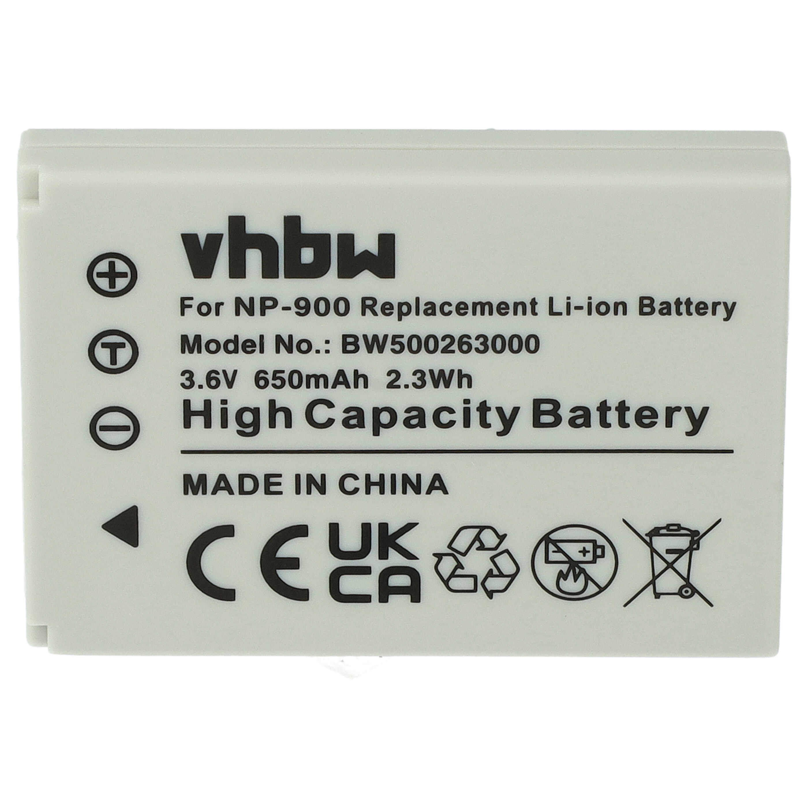Batterie remplace Avant BATS4 pour appareil photo - 650mAh 3,6V Li-ion