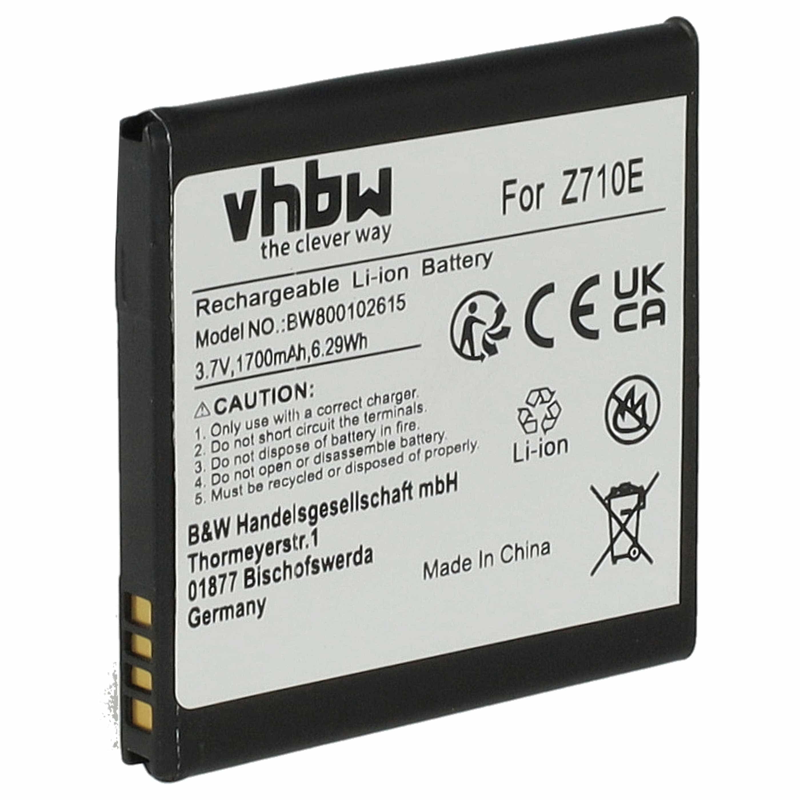 Akumulator do telefonu smartfona zamiennik HTC 35H00170-01M, 35H00150-01M, BA58130 - 1700 mAh 3,7 V Li-Ion