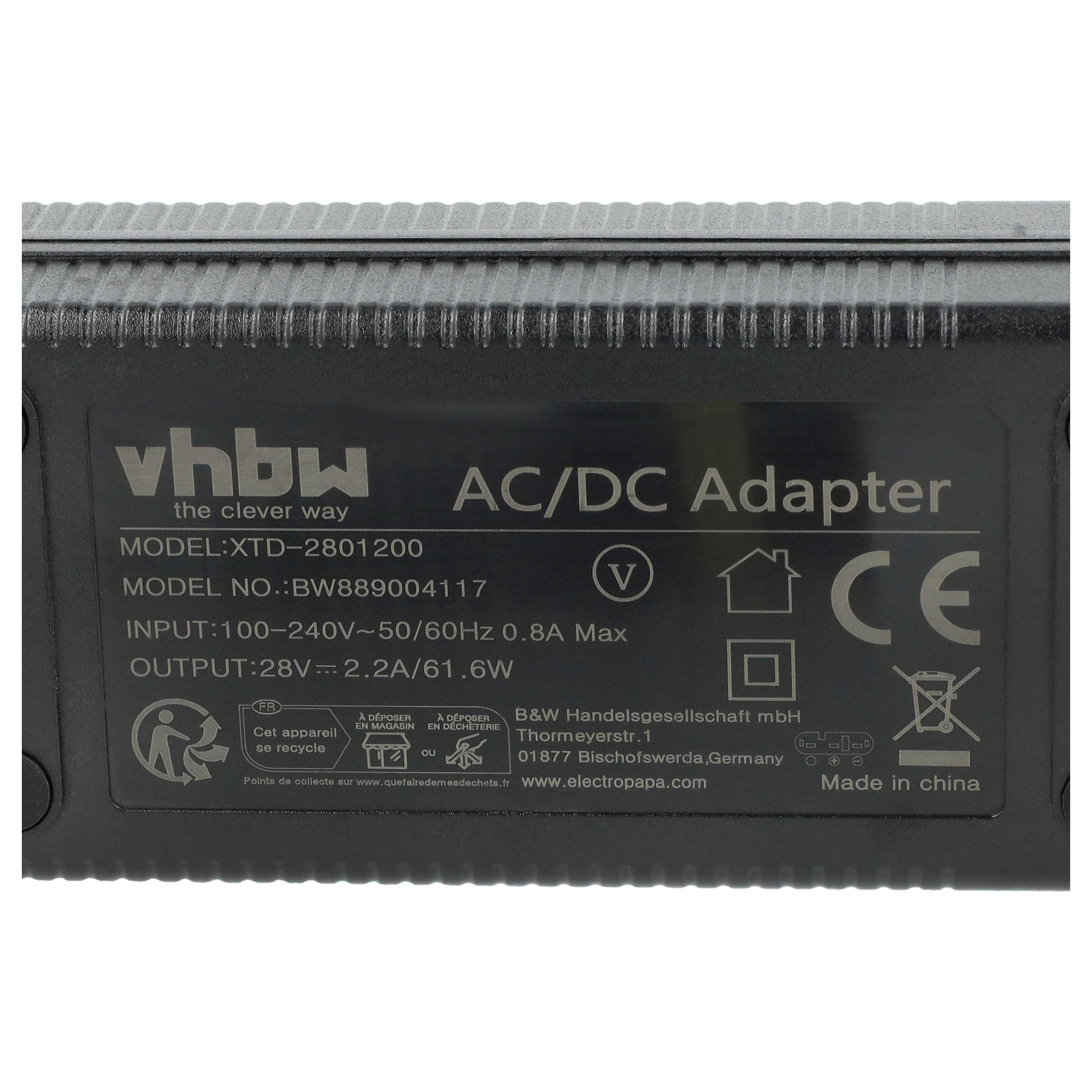 Mains Power Adapter replaces Husqvarna 5867553-01, 5904423-01, 5803807-01 lawn robot Charging Station