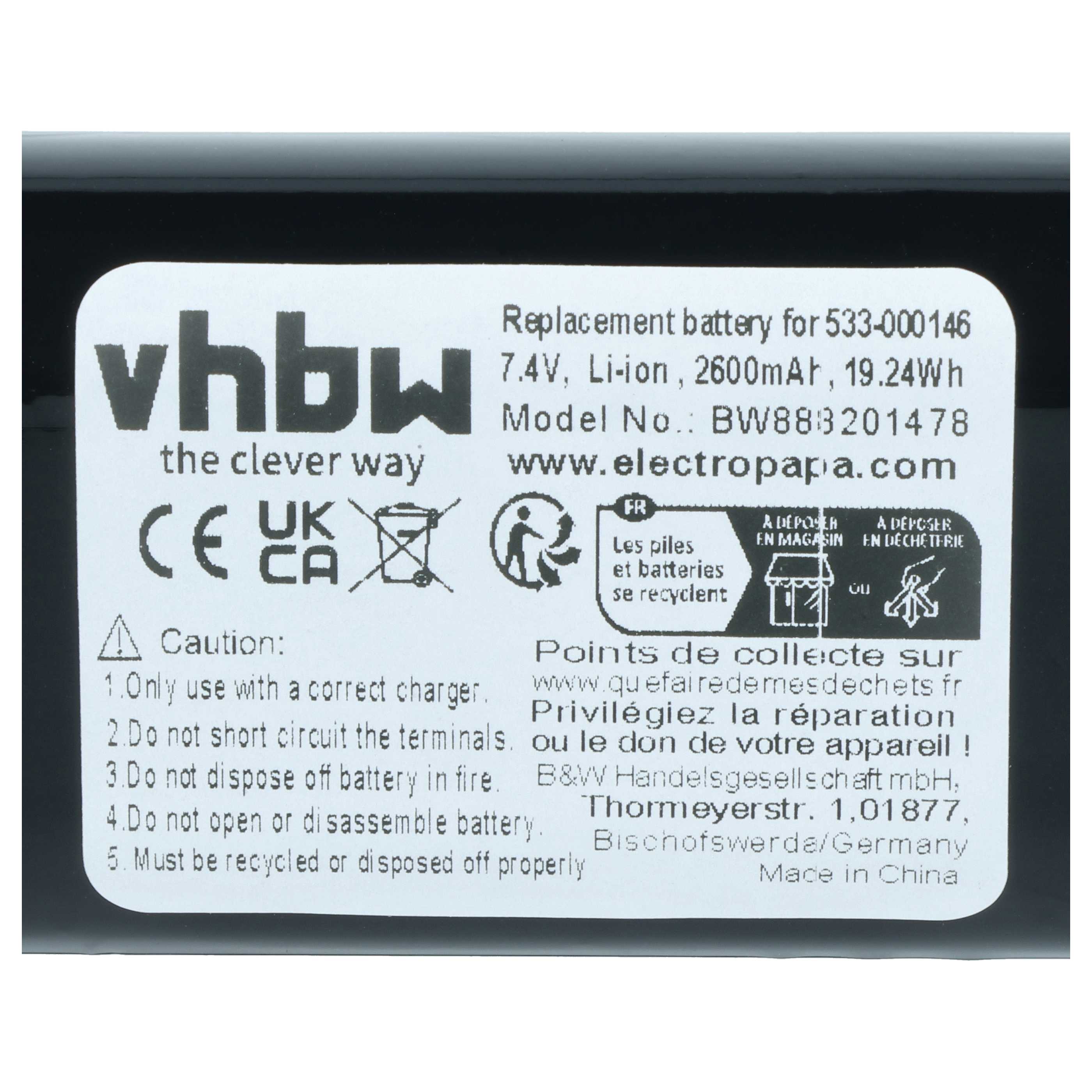 Akumulator do głośnika Logitech zamiennik Logitech 533-000146 - Li-Ion 2600mAh