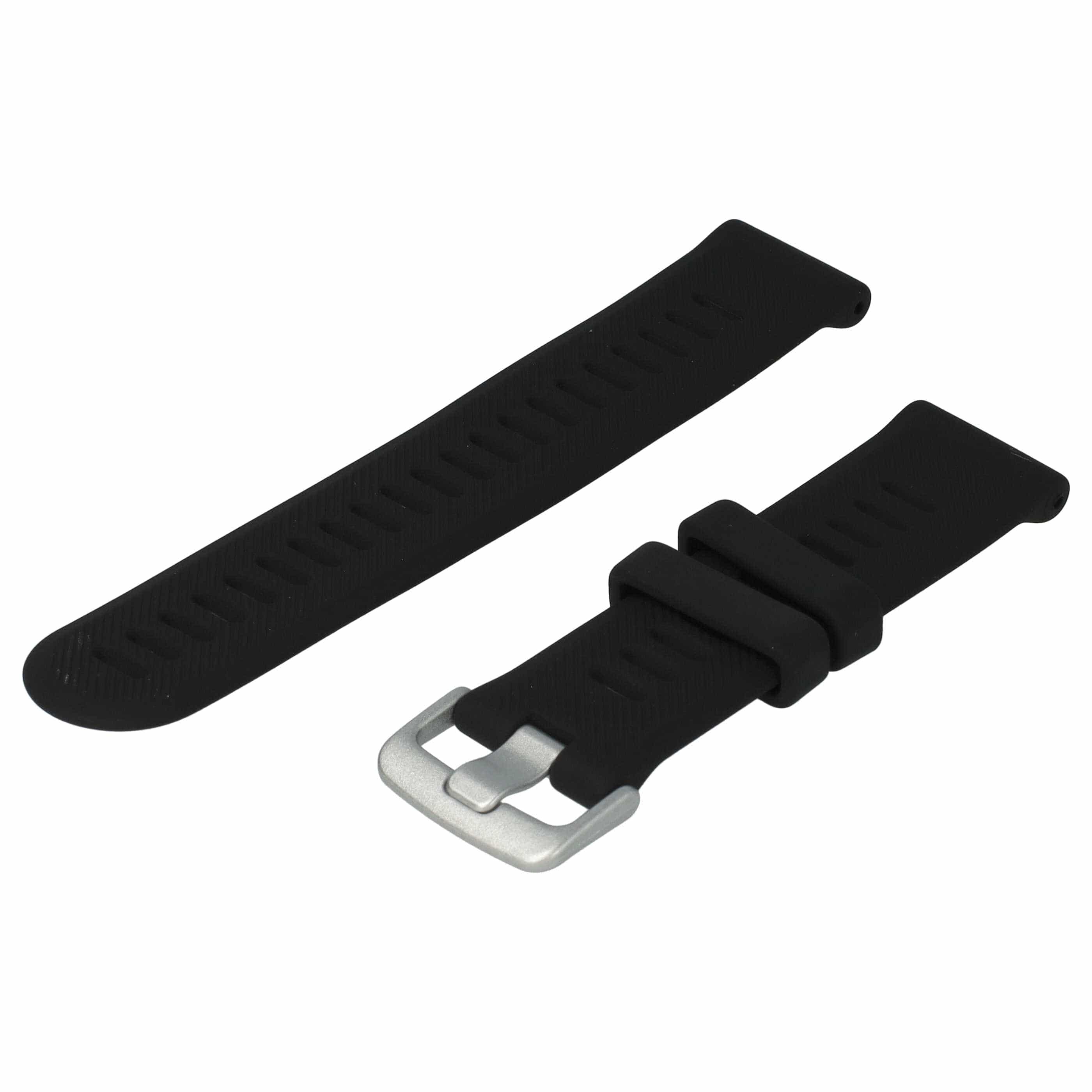 correa para Garmin Forerunner smartwatch - largo 9 + 12,2 cm, ancho 22 mm, silicona, negro