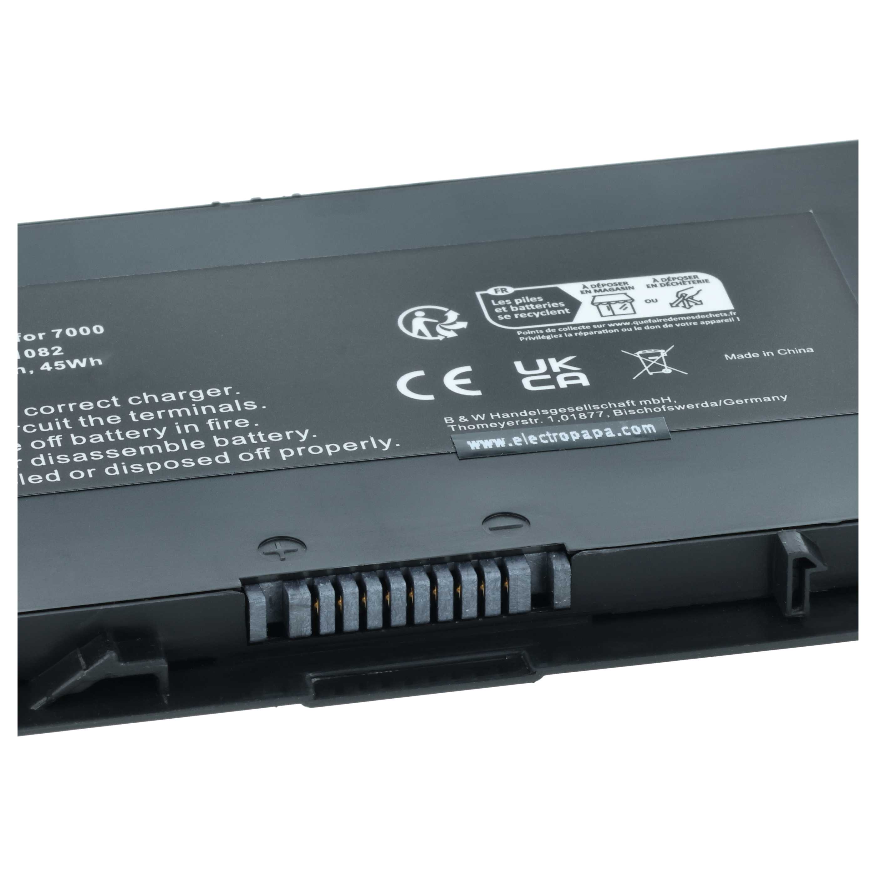 Akumulator do laptopa zamiennik Dell PFXCR, F38HT, 451-BBFY, 34GKR, 451-BBFT - 6080 mAh 7,4 V Li-Ion, czarny