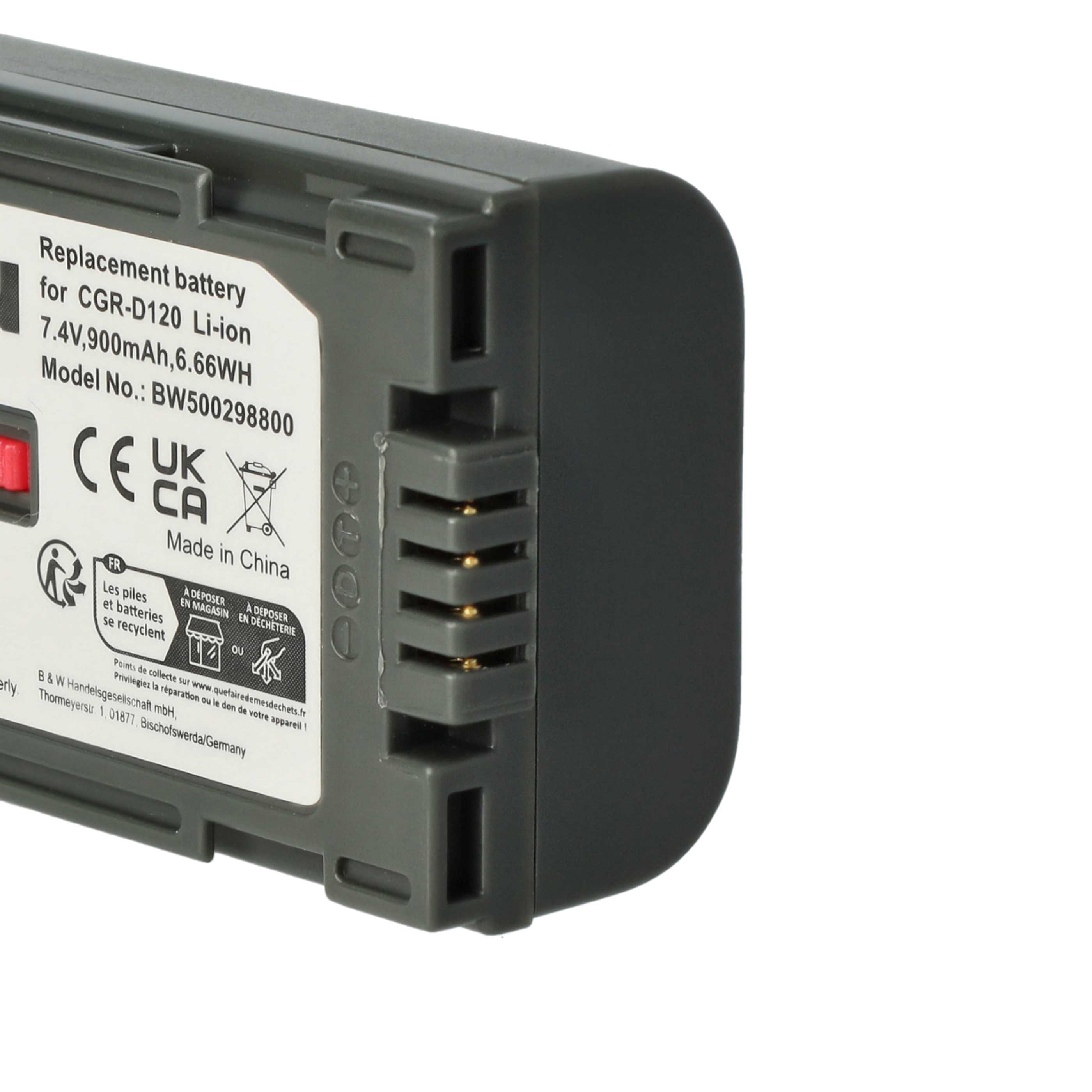 Videocamera 2x Battery replaces Hitachi DZ-BP28, DZ-BP14, DZ-BP16 - 900 mAh 7.2 V Li-Ion