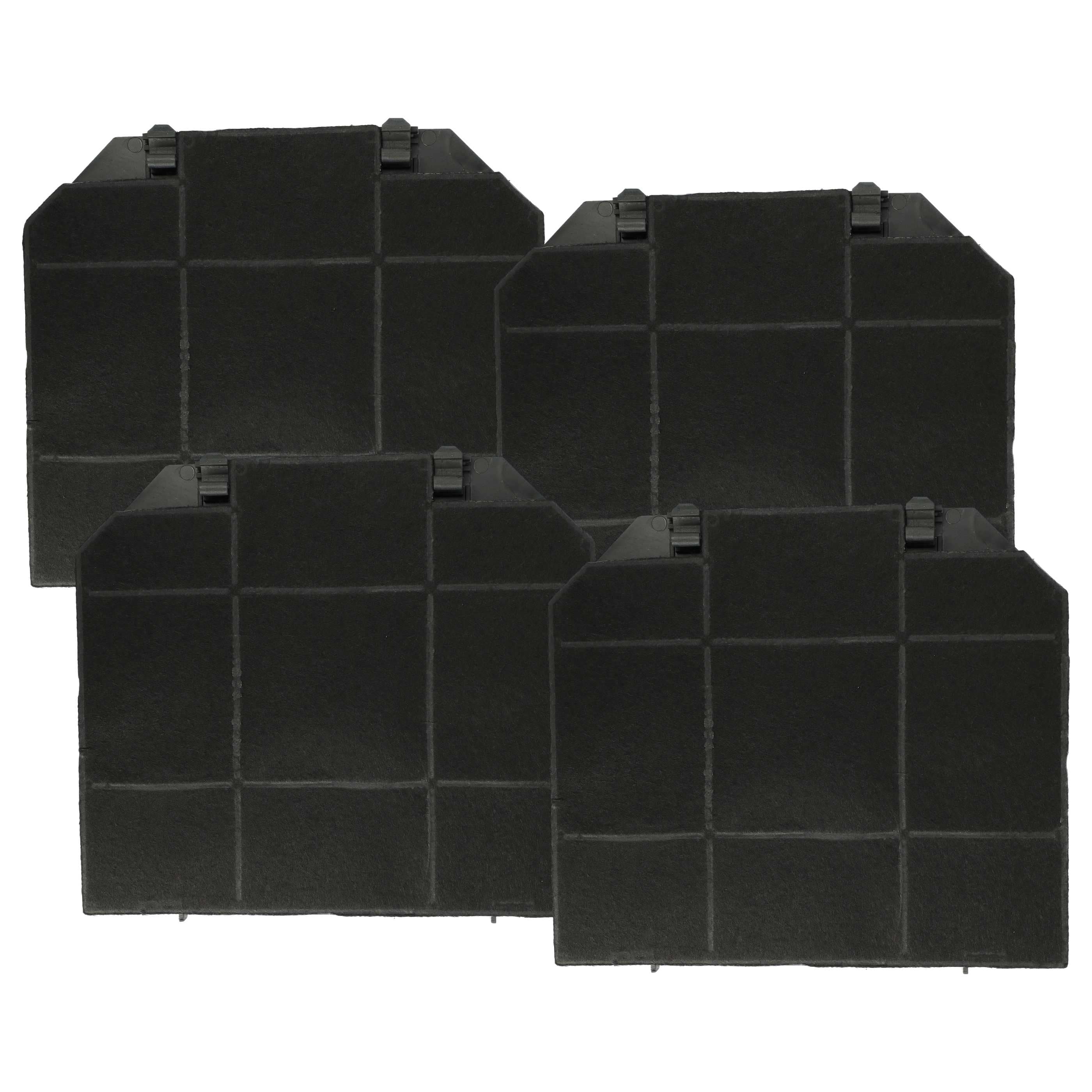 4x Filtres à charbon actif remplace AEG EFF72 pour hotte Neff