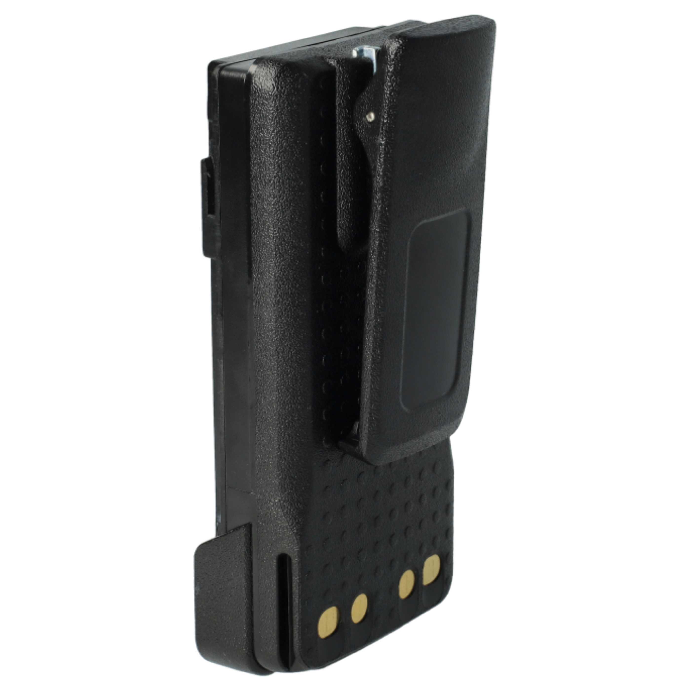 Radio 2x Battery replaces Motorola PMNN4406, PMNN4406BR, PMNN4409 - 2600 mAh 7.4 V Li-Ion + Belt Clip