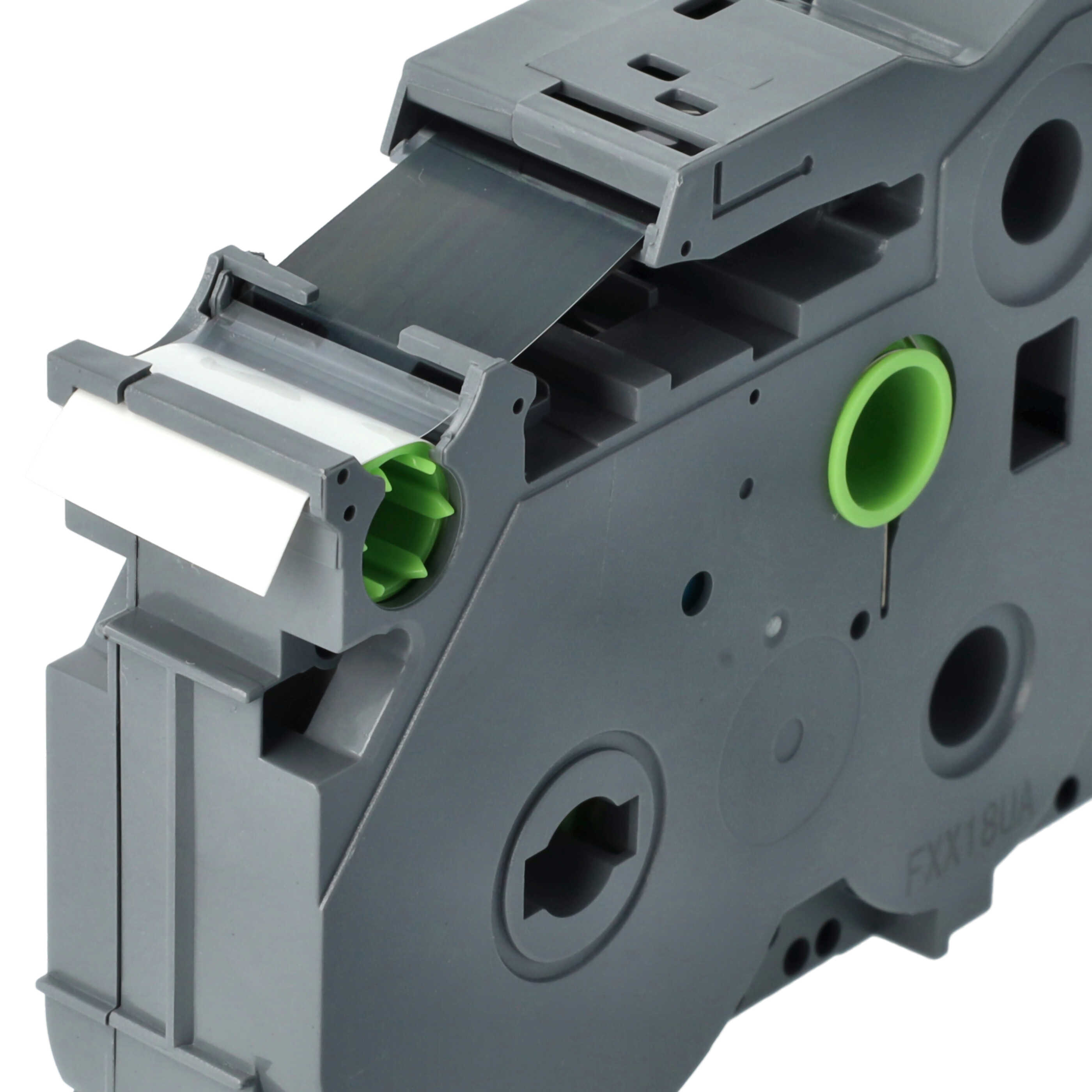 50x Label Tape replaces Brother TZE-241, TZ-241 - 18 mm Black to White