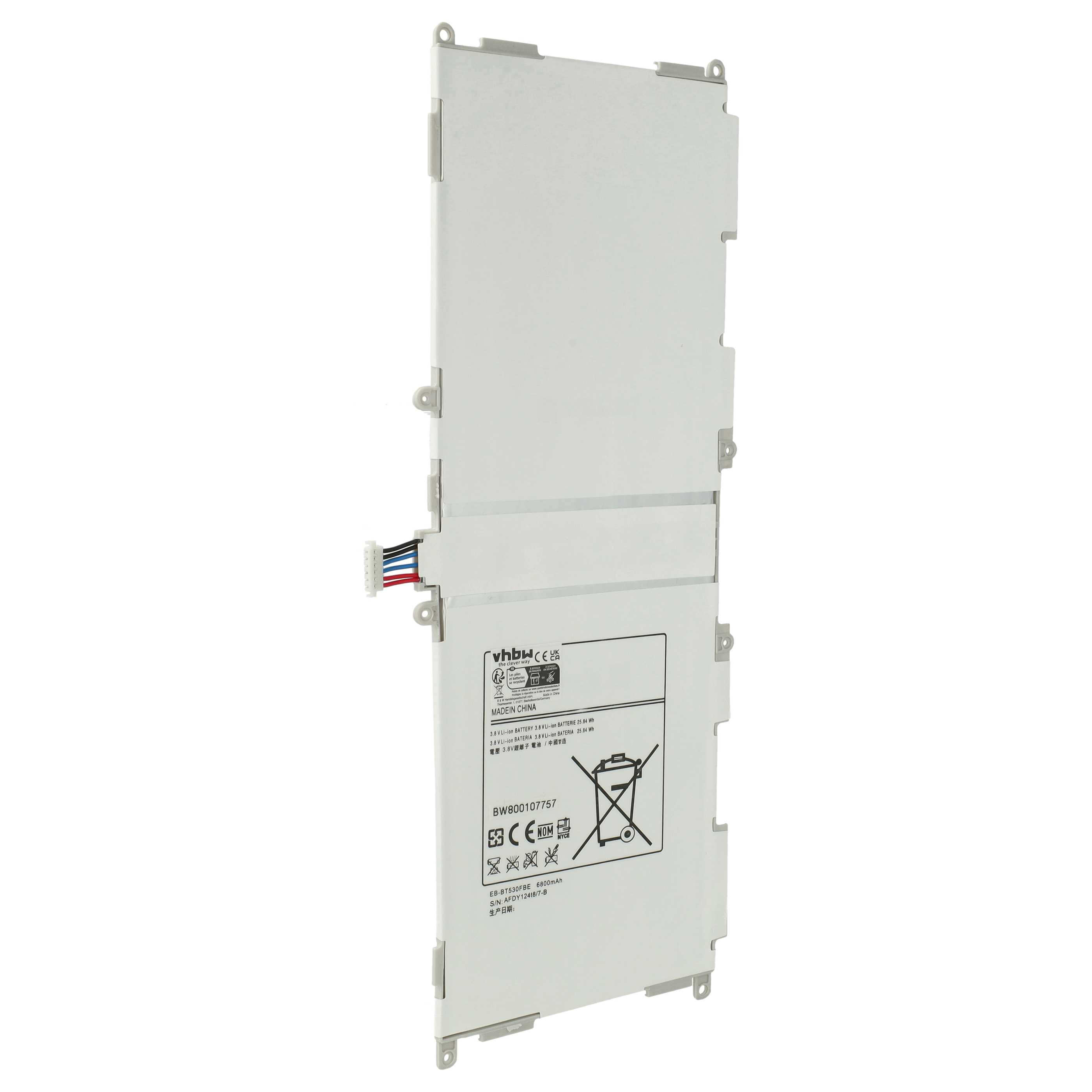 Batteria sostituisce Samsung EB-BT530FBE, EB-BT530FBU, EB-BT530FBC per notebook - 6800mAh 3,8V Li-Poly