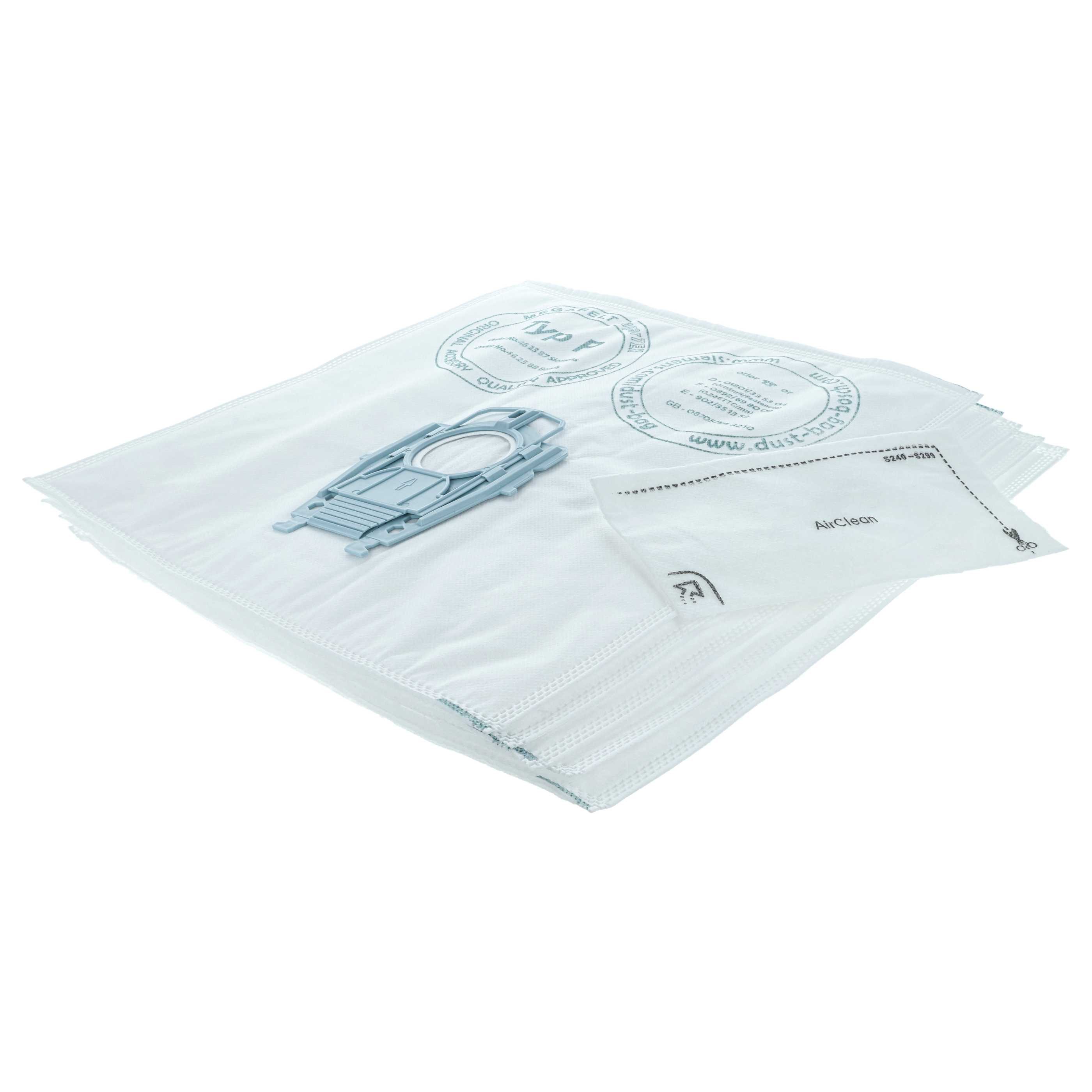 Kit filtre + sac 6 pcs remplace Bosch 00462588, 00461708, 00462587, 00461349, 00461707 pour aspirateur Bosch