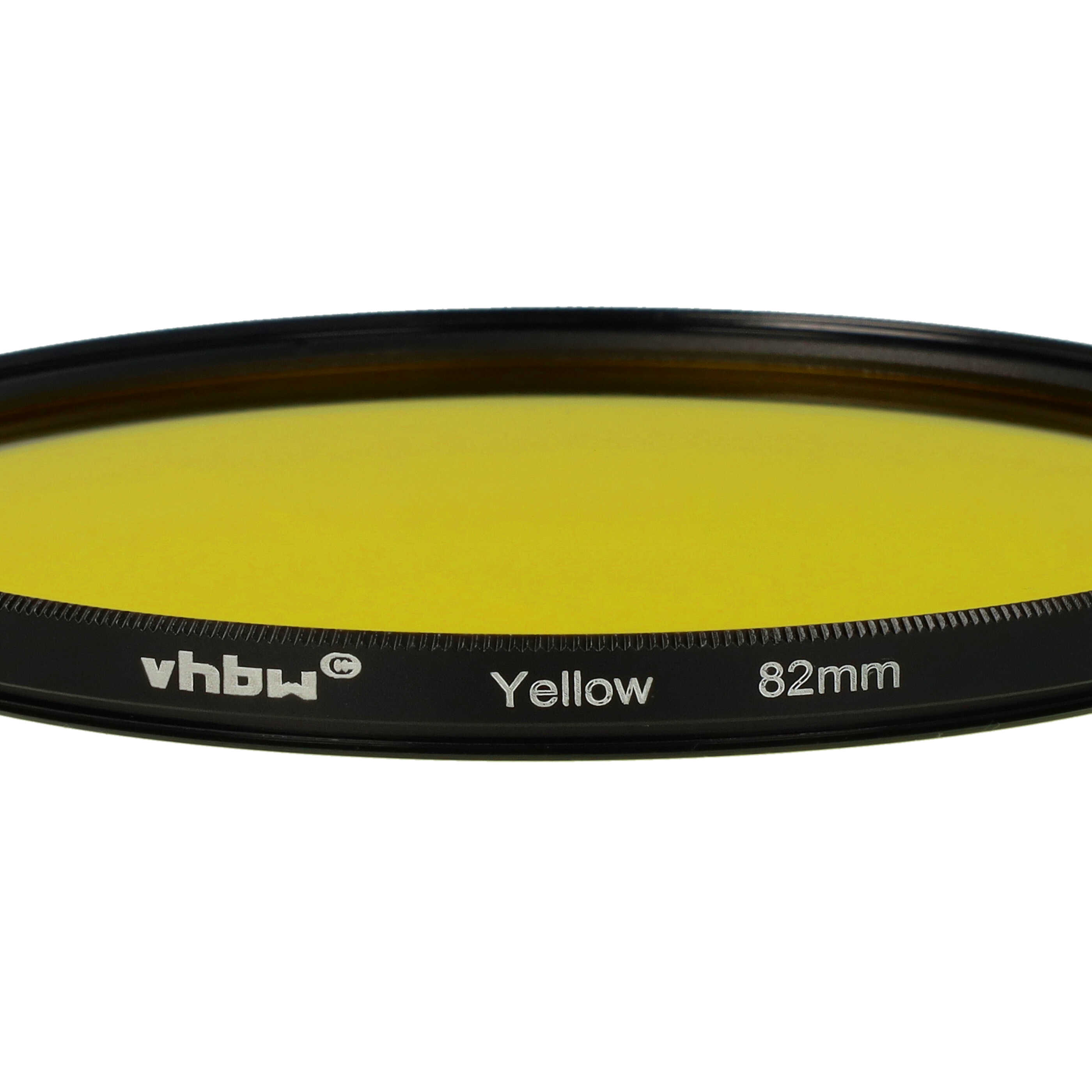 Filtro colorato per obiettivi fotocamera con filettatura da 82 mm - filtro giallo