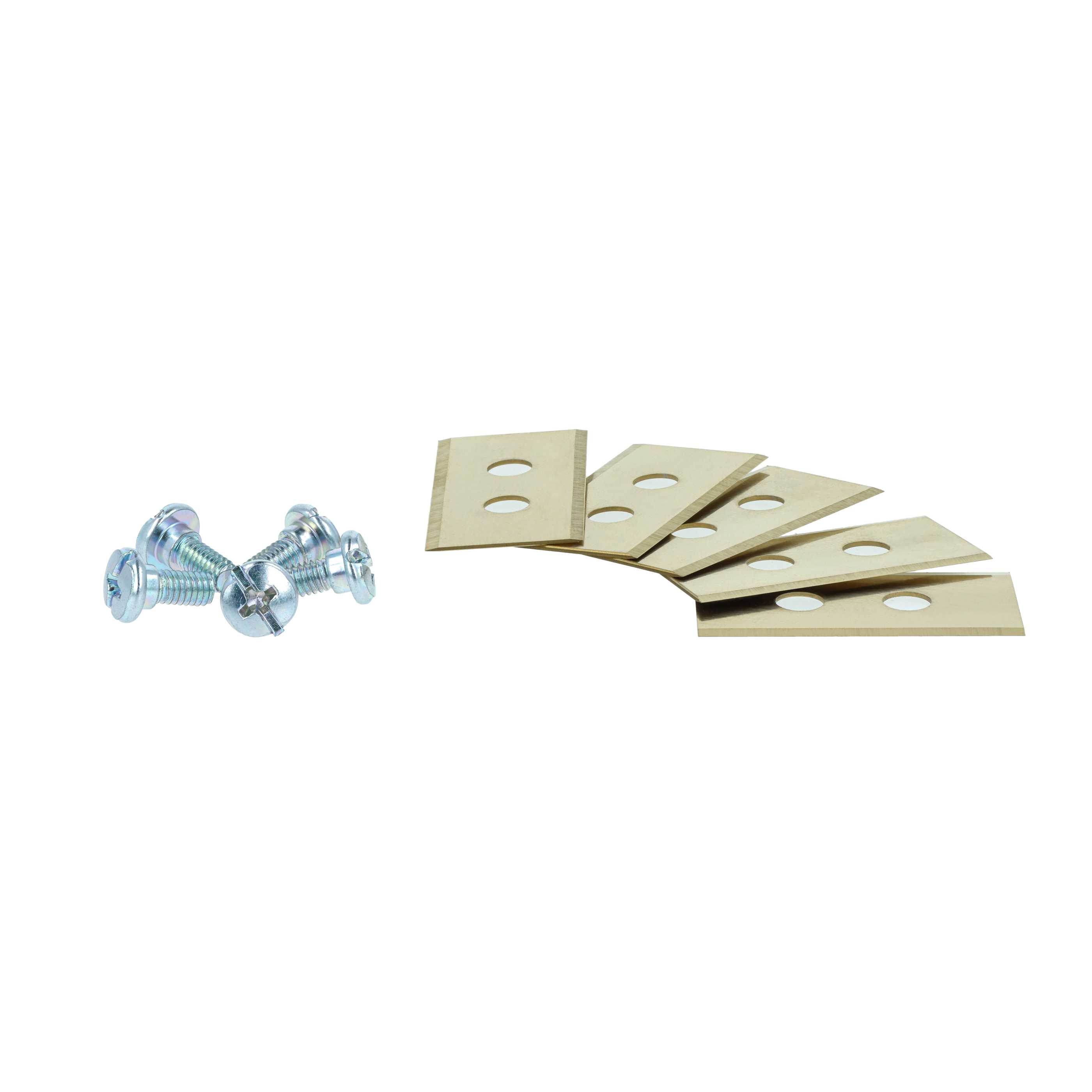 24x Lama per tagliaerba Mammotion LUBA - oro / argento, acciaio (rivestito in titanio)