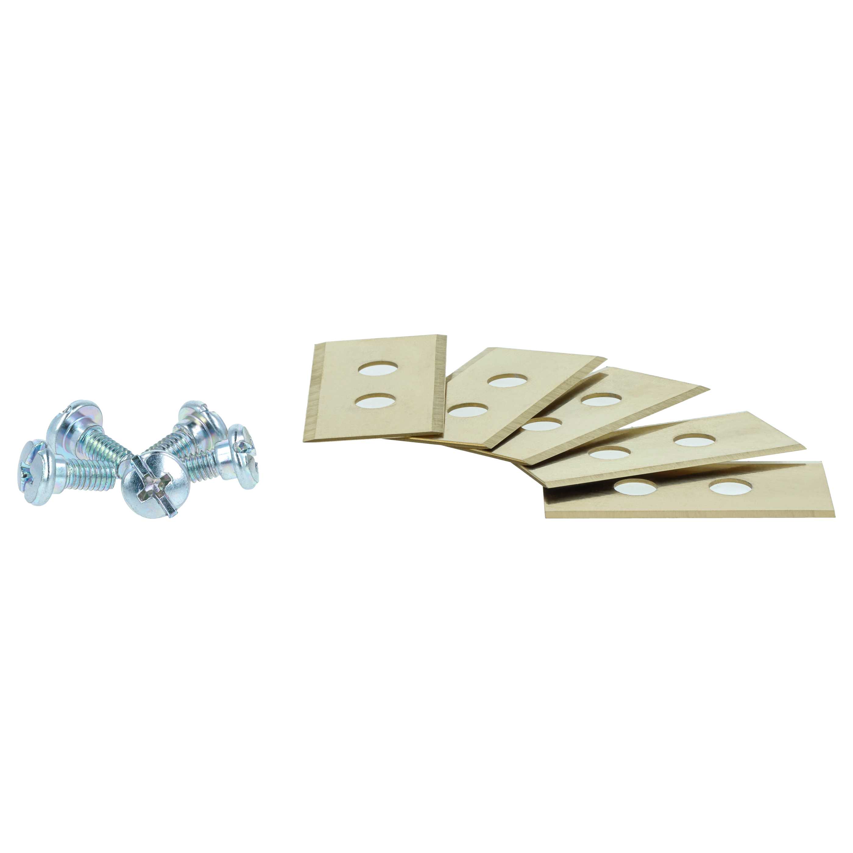24x Lames pour tondeuse Mammotion LUBA – Couteaux acier (revêtement en titane), Silber Gold