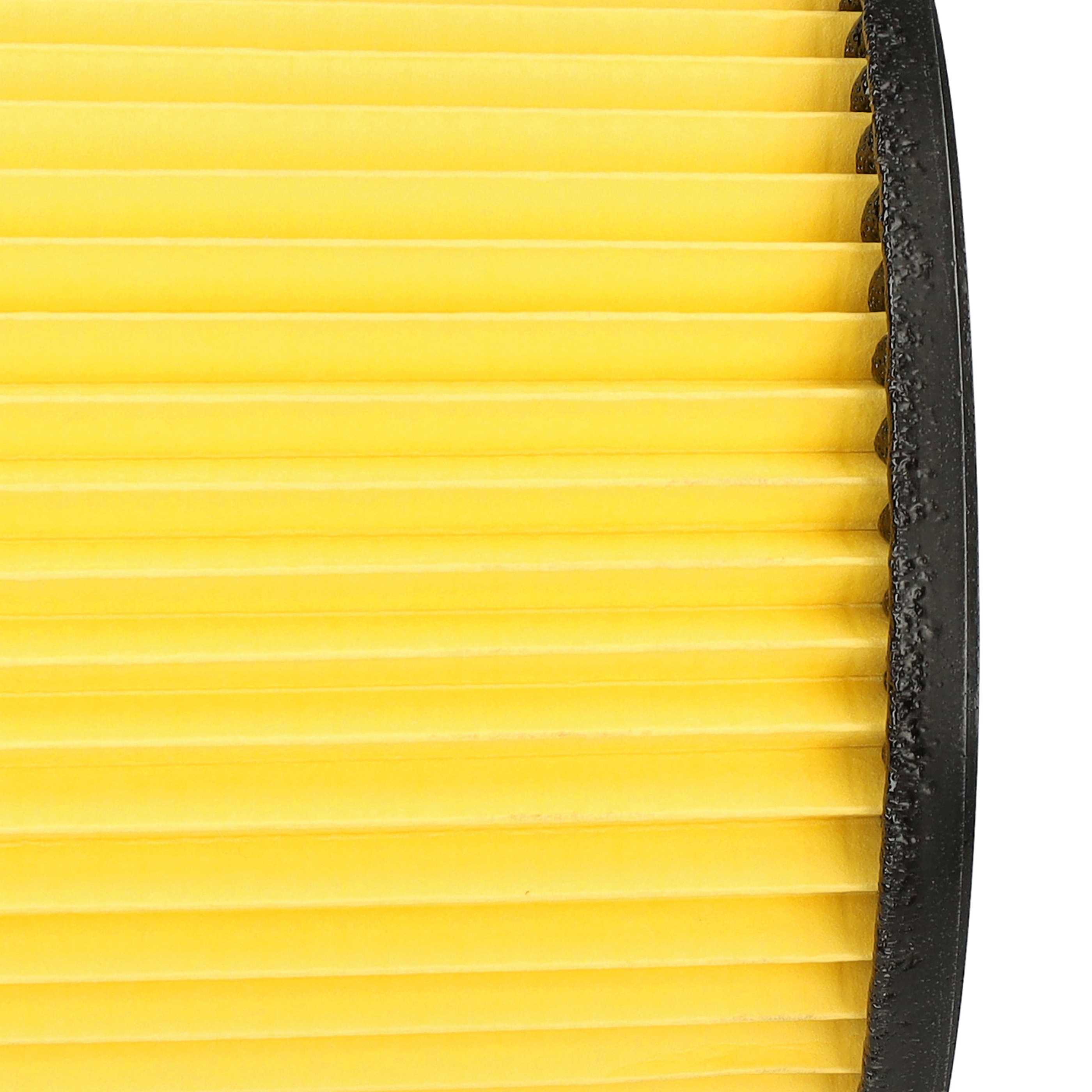 3x Filtercartridge filter replaces Einhell 23.421.75, 23.421.67 for Ozito Vacuum Cleaner, black / yellow