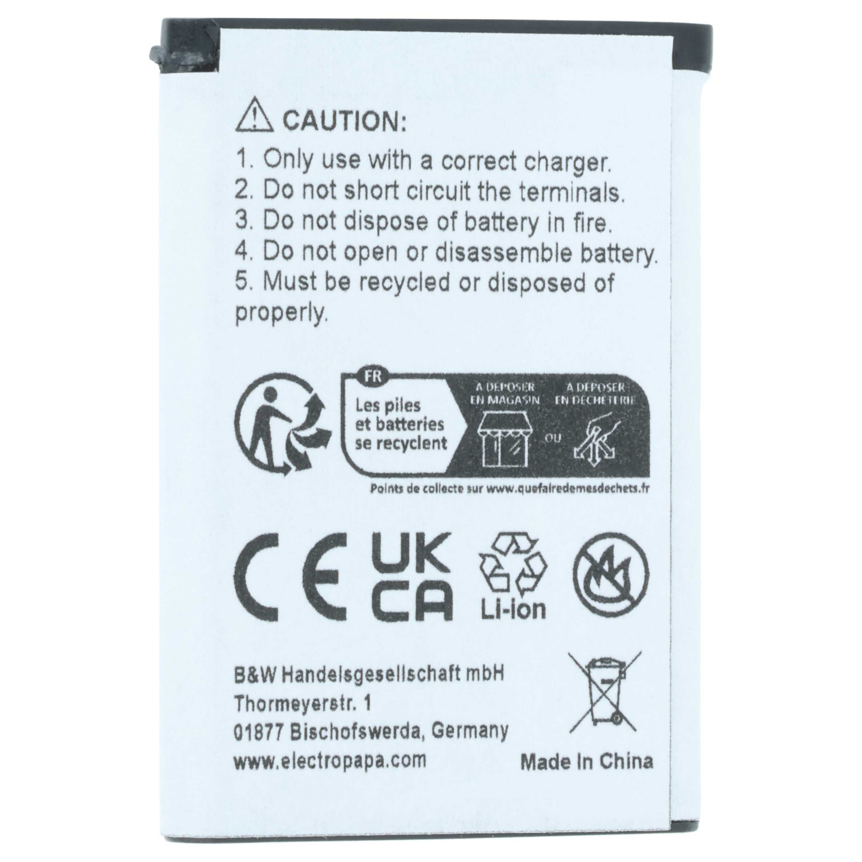 Akumulator do telefonu smartfona zamiennik Sony-Ericsson BST-37 - 600 mAh 3,7 V Li-Ion