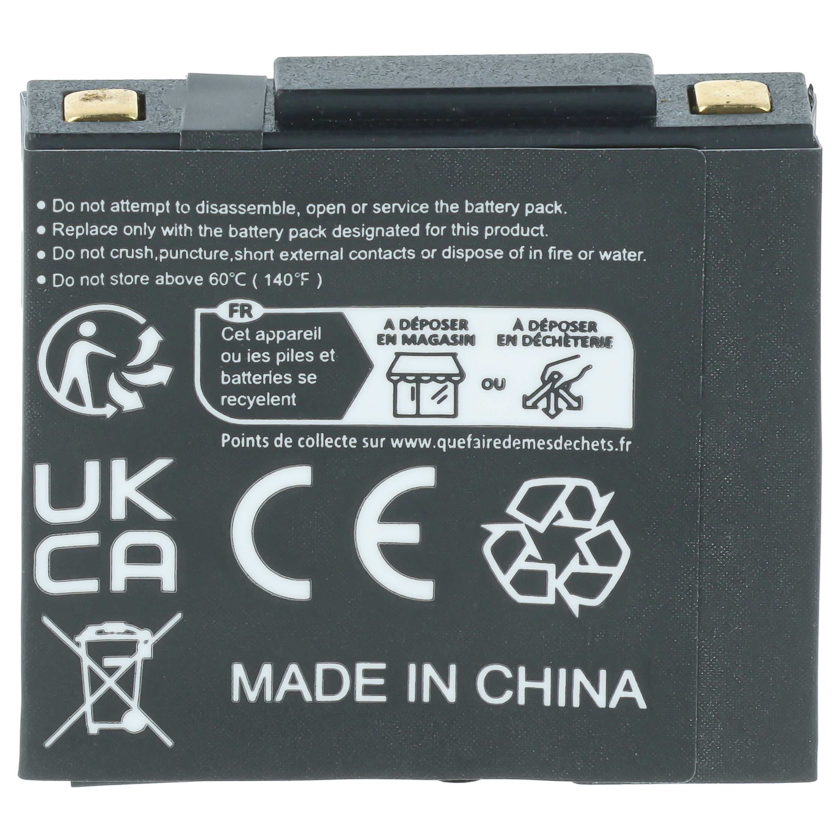 Akku als Ersatz für GN Netcom 2901-249, 14151-02, 14151-01 für GN Netcom Headset - 340mAh 3,7V Li-Polymer