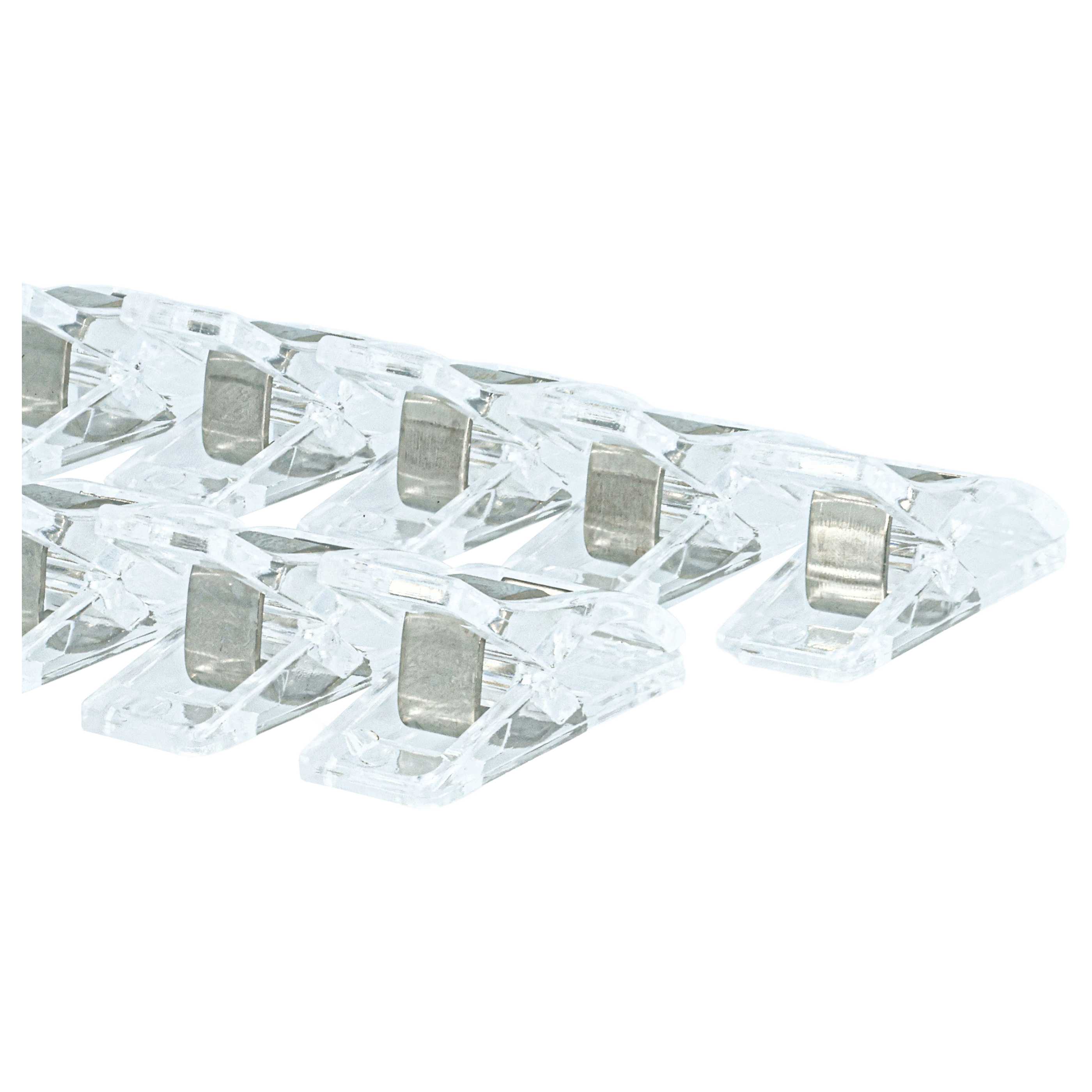 20x Wonderclips, pinces pour coudre et bricoler - avec marquage, transparent