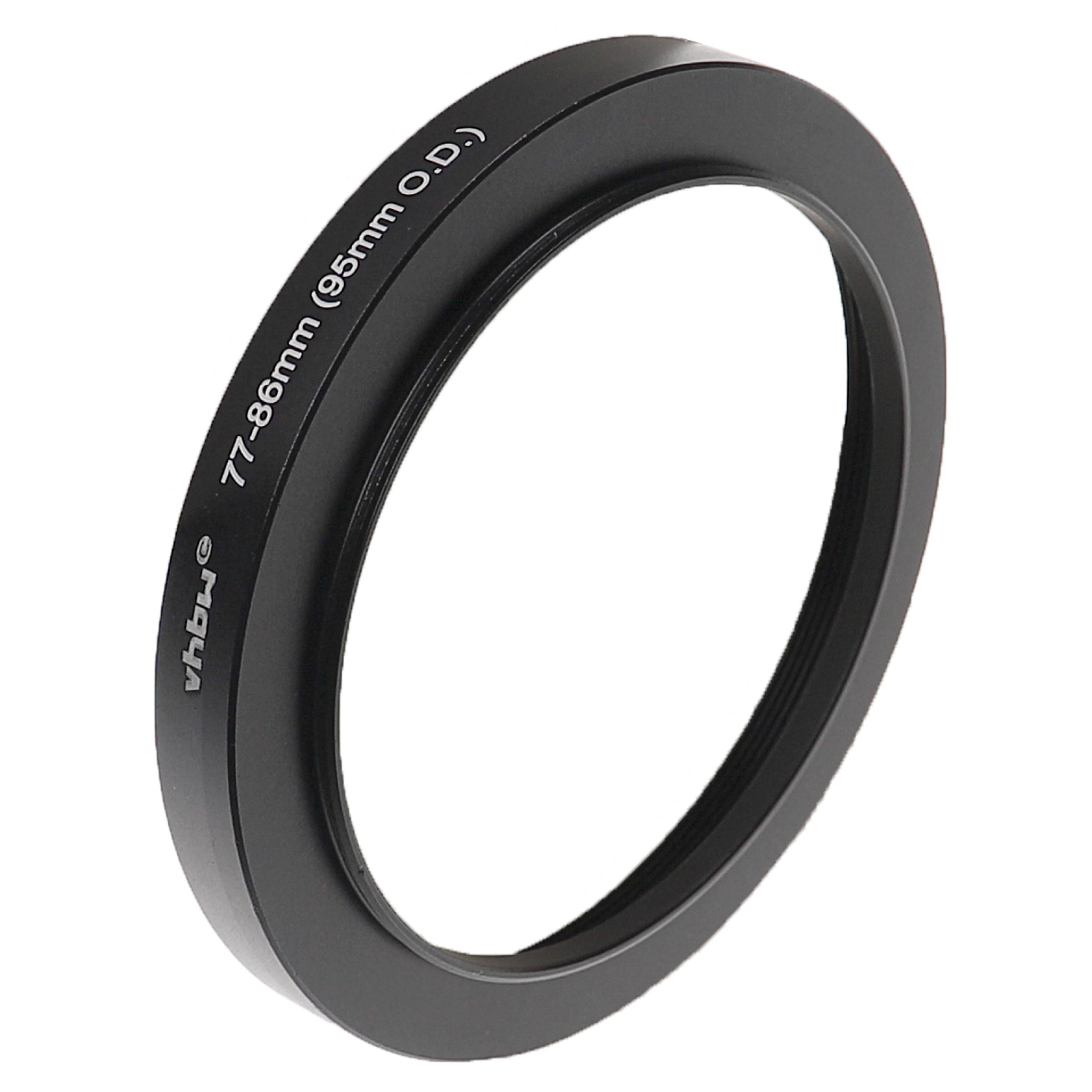 Step-Up Ring Adapter of 77 mm to 86 mm for Matte Box 95mm O.D. - Filter Adapter