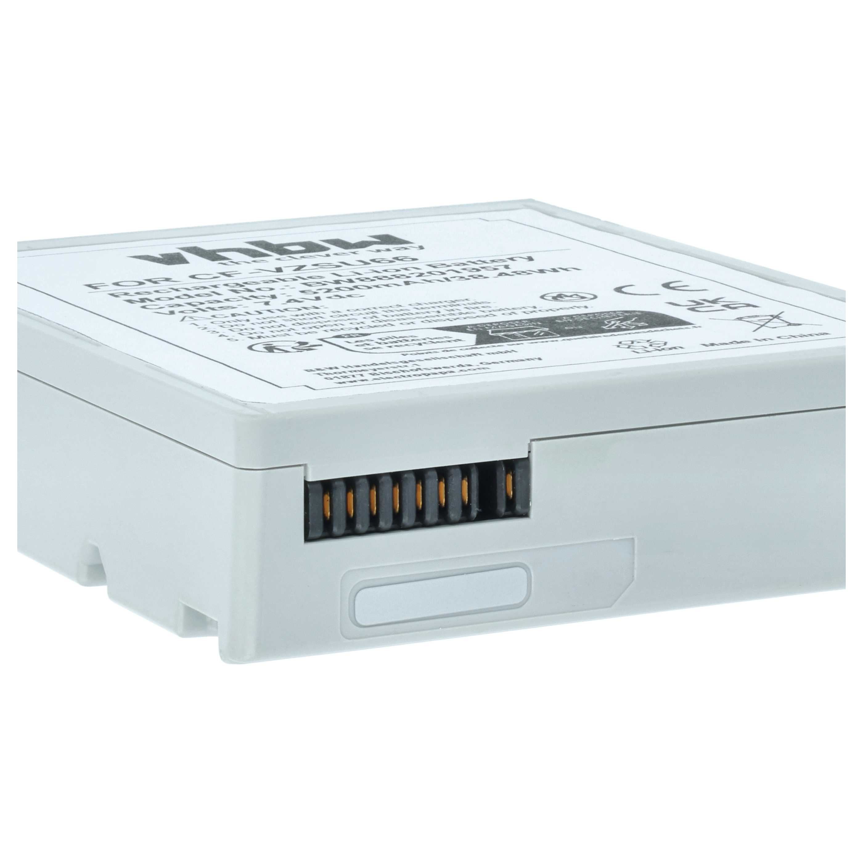 Akumulator do laptopa zamiennik Panasonic CF-VZSU66U - 5200 mAh 7,4 V Li-Ion, czarny