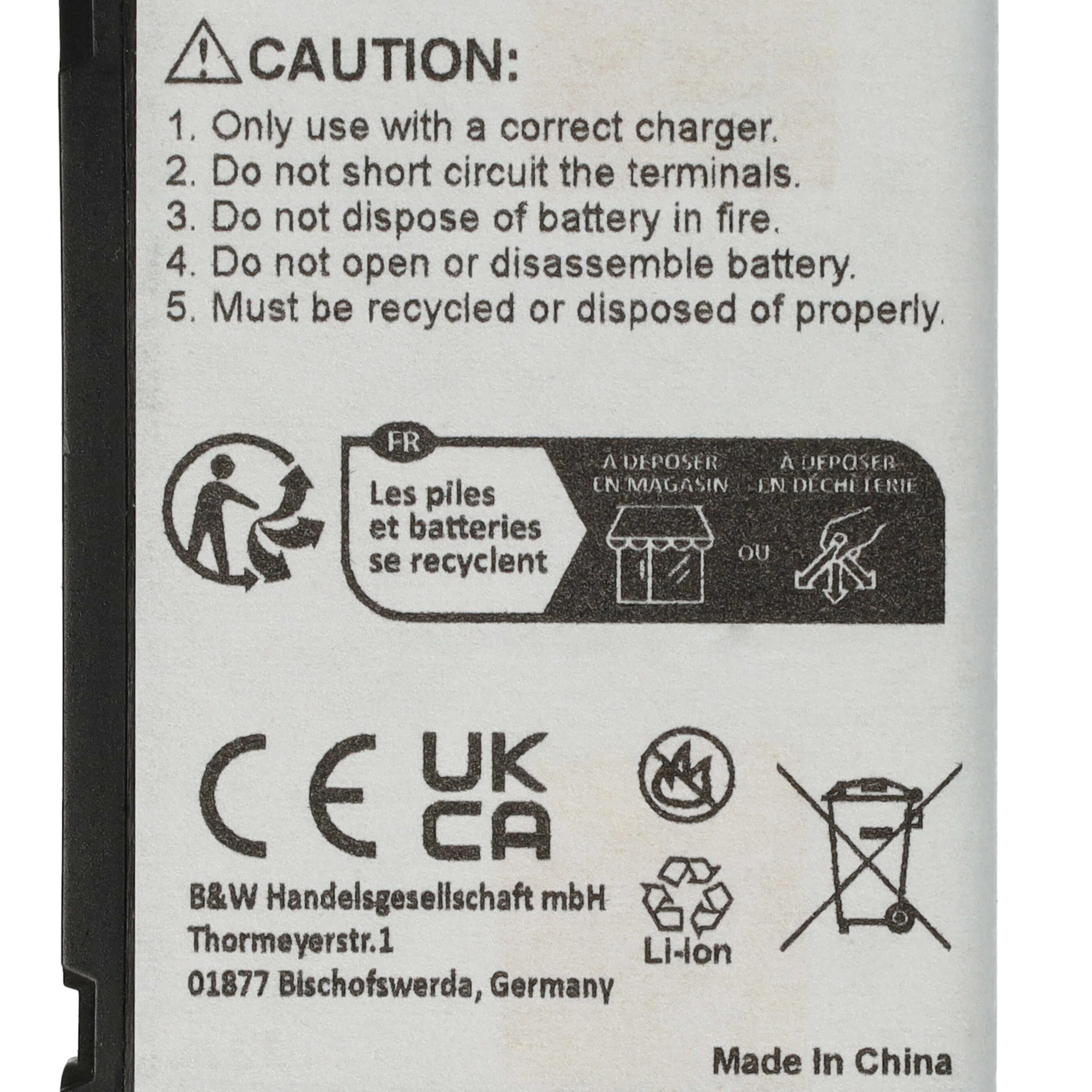 Batterie remplace Samsung BST4048BES/STD pour téléphone portable - 600mAh, 3,7V, Li-ion