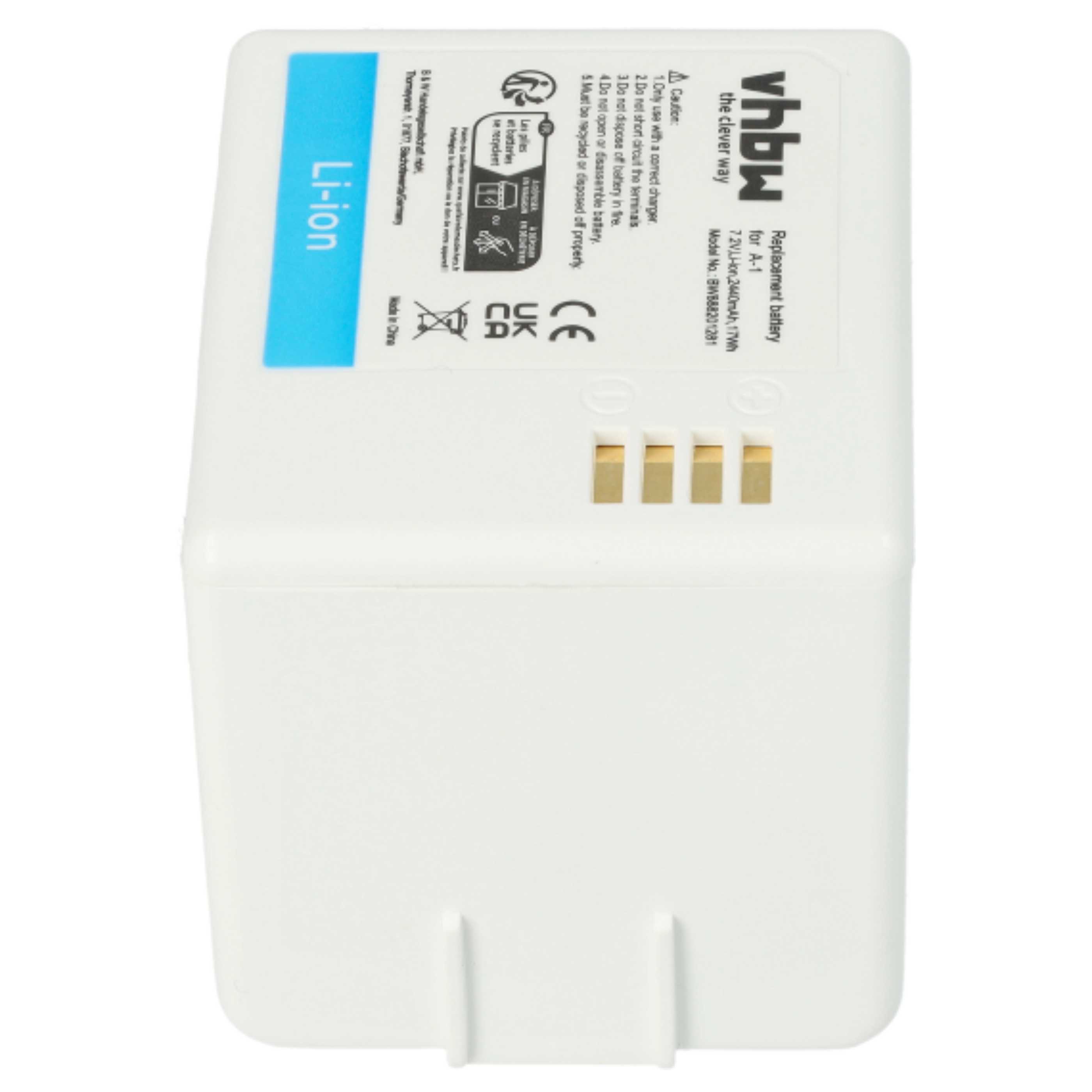 3x Batteria sostituisce Netgear / Arlo A-1B, 308-10047-01, A-1, 308-10029-01 per spy cam - 2200mAh 7,2V Li-Ion