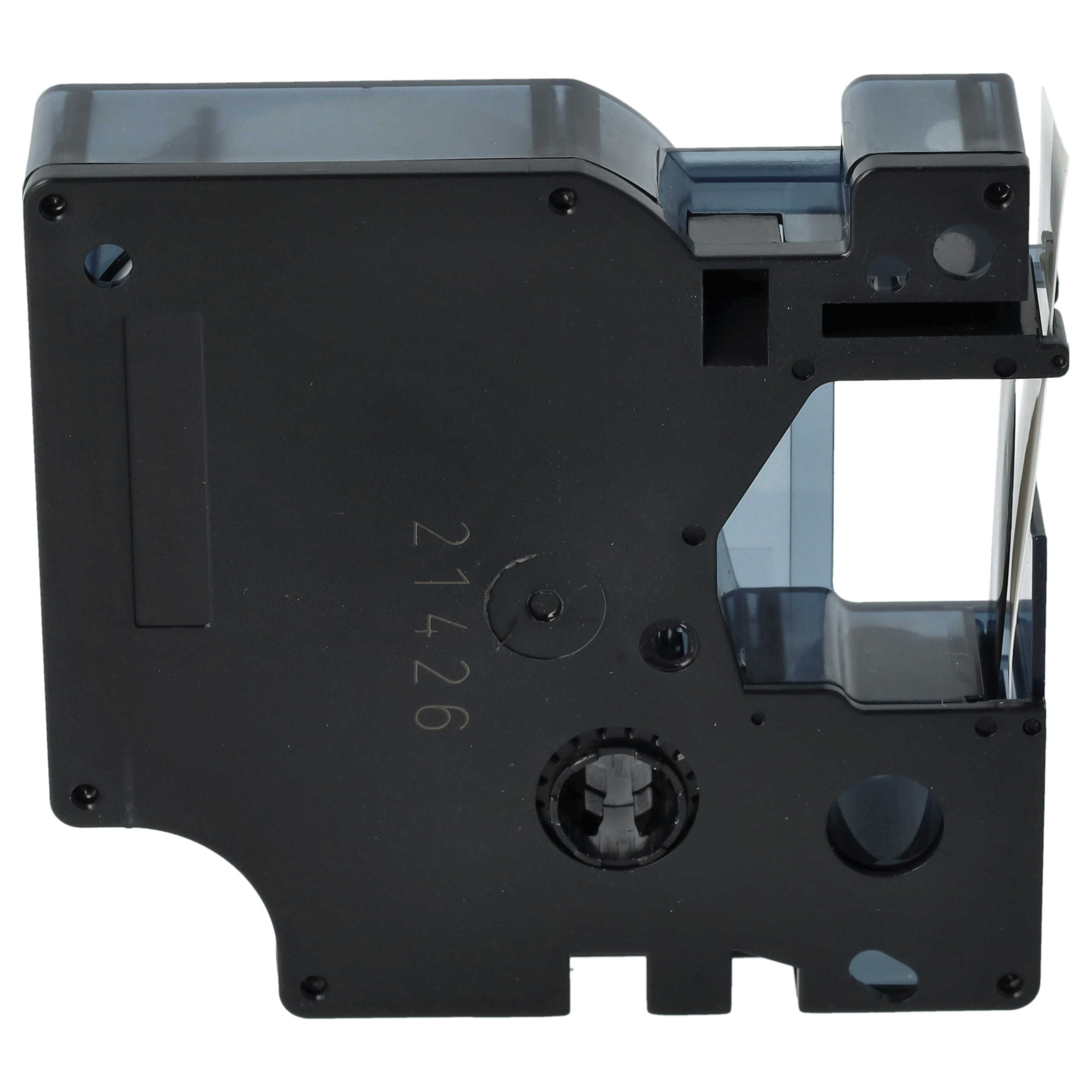5x Label Tape replaces Dymo S0720530, D1 - 12 mm Black to White