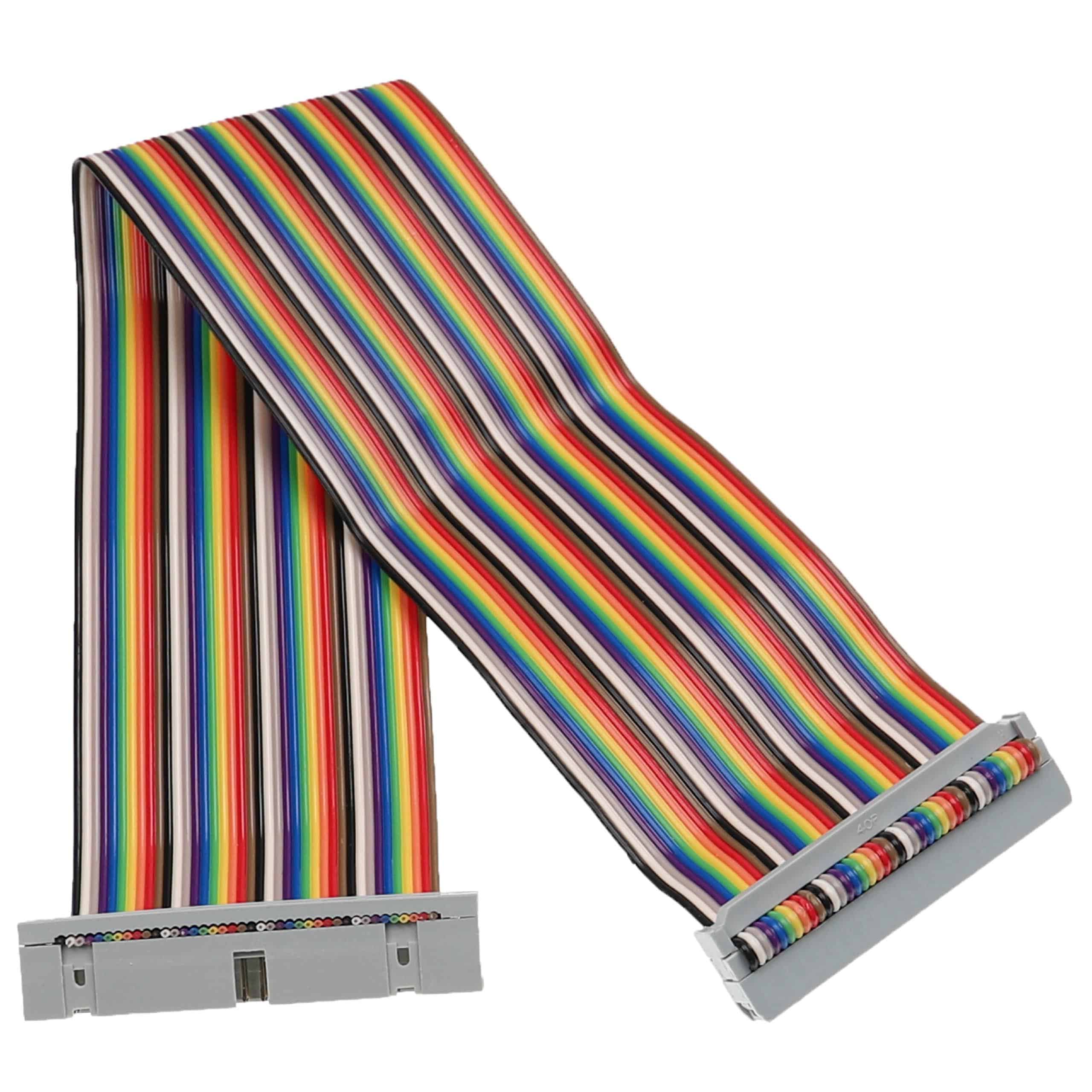 Câble GPIO pour mini-ordinateur Raspberry Pi 40 broches - Câble de rallonge GPIO multicolore, 30 cm